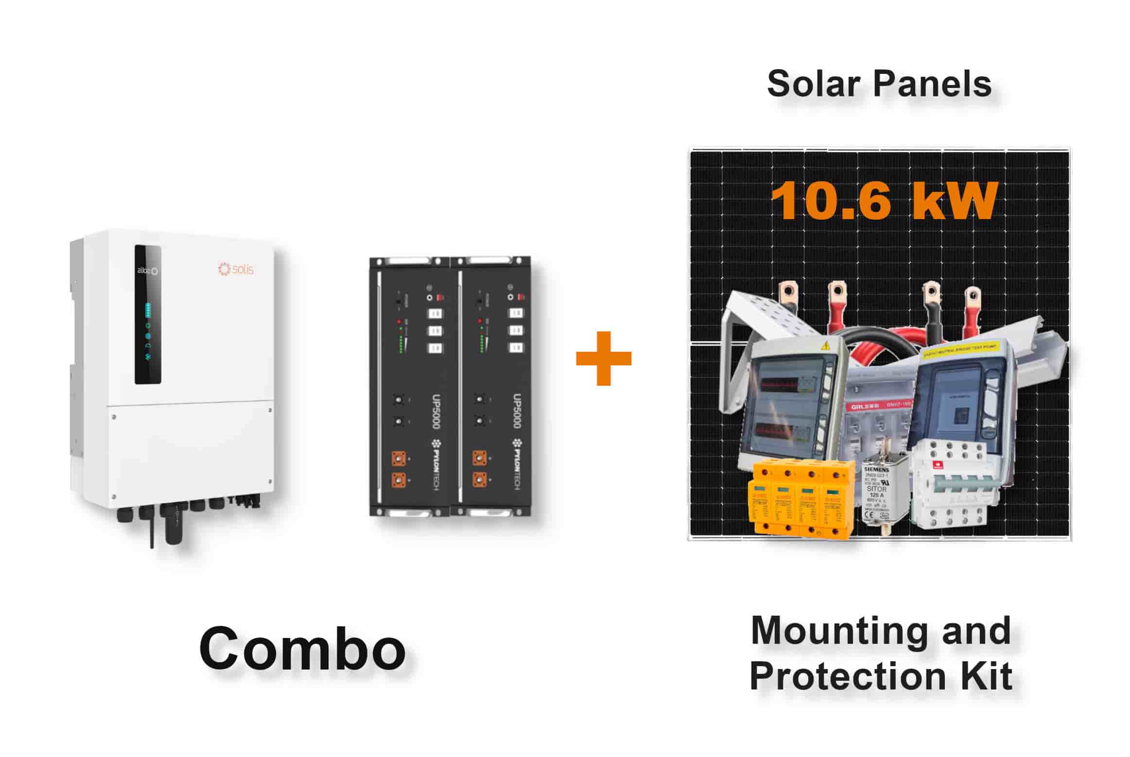 8.0 kW SOLIS S6 Hybrid Combo, c/w 2x 4.8 kWh PYLONTECH Lithium Batteries 8.0 kW SOLIS S6 Hybrid Combo, c/w 2x 4.8 kWh PYLONTECH Lithium Batteries