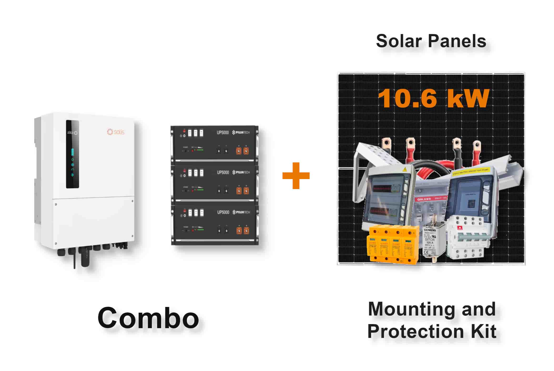 8.0 kW SOLIS S6 Hybrid Combo, c/w 3x 4.8 kWh PYLONTECH Lithium Batteries 8.0 kW SOLIS S6 Hybrid Combo, c/w 3x 4.8 kWh PYLONTECH Lithium Batteries