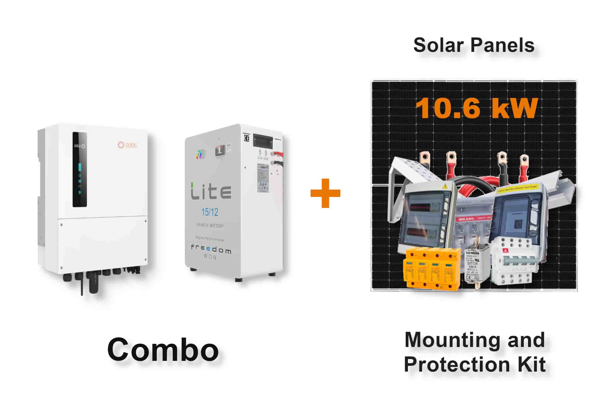 8.0 kW SOLIS S6 Hybrid Combo, c/w 15 kWh FREEDOM WON Lithium Battery 8.0 kW SOLIS S6 Hybrid Combo, c/w 15 kWh FREEDOM WON Lithium Battery