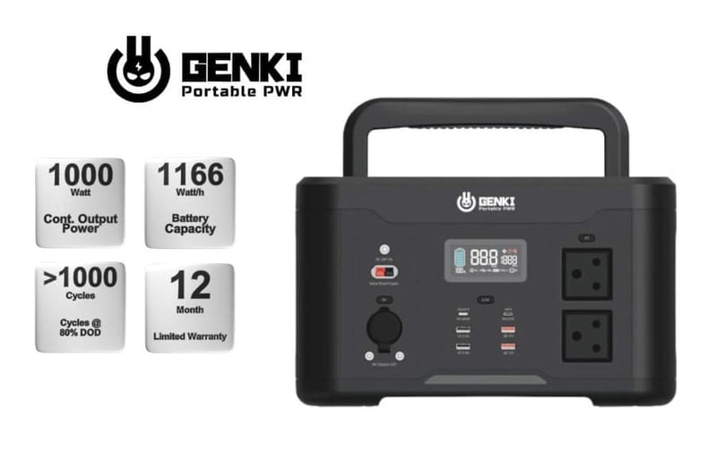 1000W LiFePO4 Portable Back-Up Station c/w 1166Wh Lithium battery 1000W LiFePO4 Portable Back-Up Station c/w 1166Wh Lithium battery