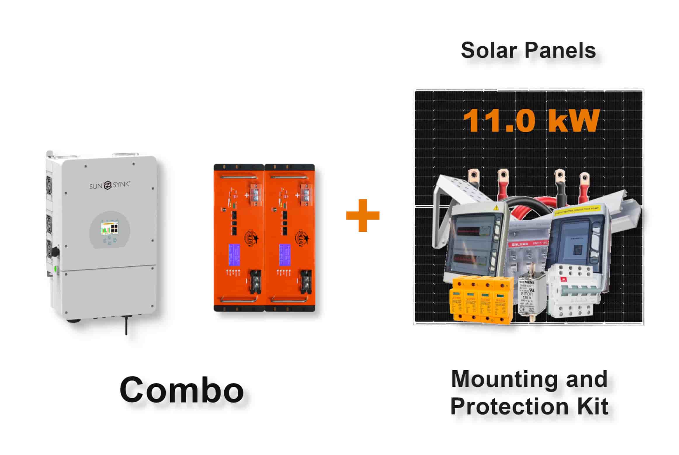 8.0 kW SUNSYNK Hybrid - REVOV Combo, c/w 2x 5.12 kWh Lithium Batteries 8.0 kW SUNSYNK Hybrid - REVOV Combo, c/w 2x 5.12 kWh Lithium Batteries