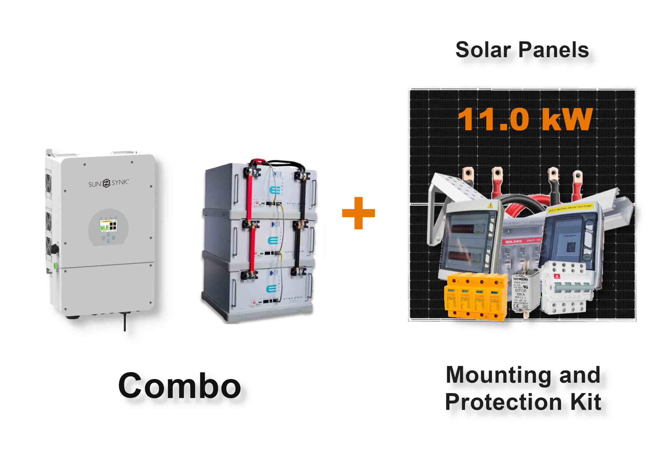 8.0 kW SUNSYNK Hybrid - FREEDOM WON Combo, c/w 3x 5.0 kWh Lithium Batteries 8.0 kW SUNSYNK Hybrid - FREEDOM WON Combo, c/w 3x 5.0 kWh Lithium Batteries