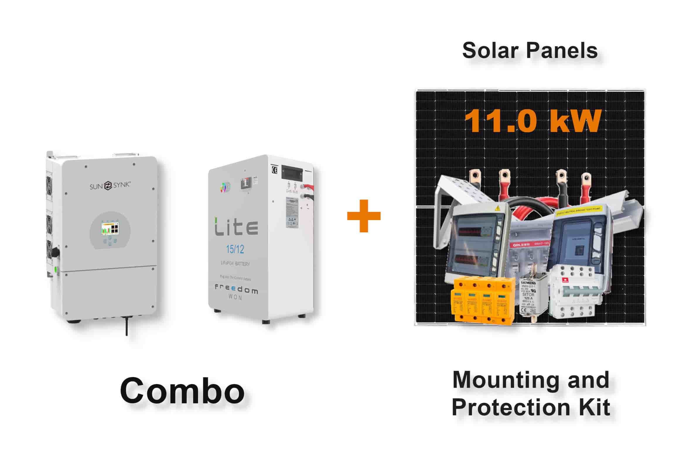 8.0 kW SUNSYNK Hybrid - FREEDOM WON Combo, c/w 15.0 kWh Lithium Battery 8.0 kW SUNSYNK Hybrid - FREEDOM WON Combo, c/w 15.0 kWh Lithium Battery