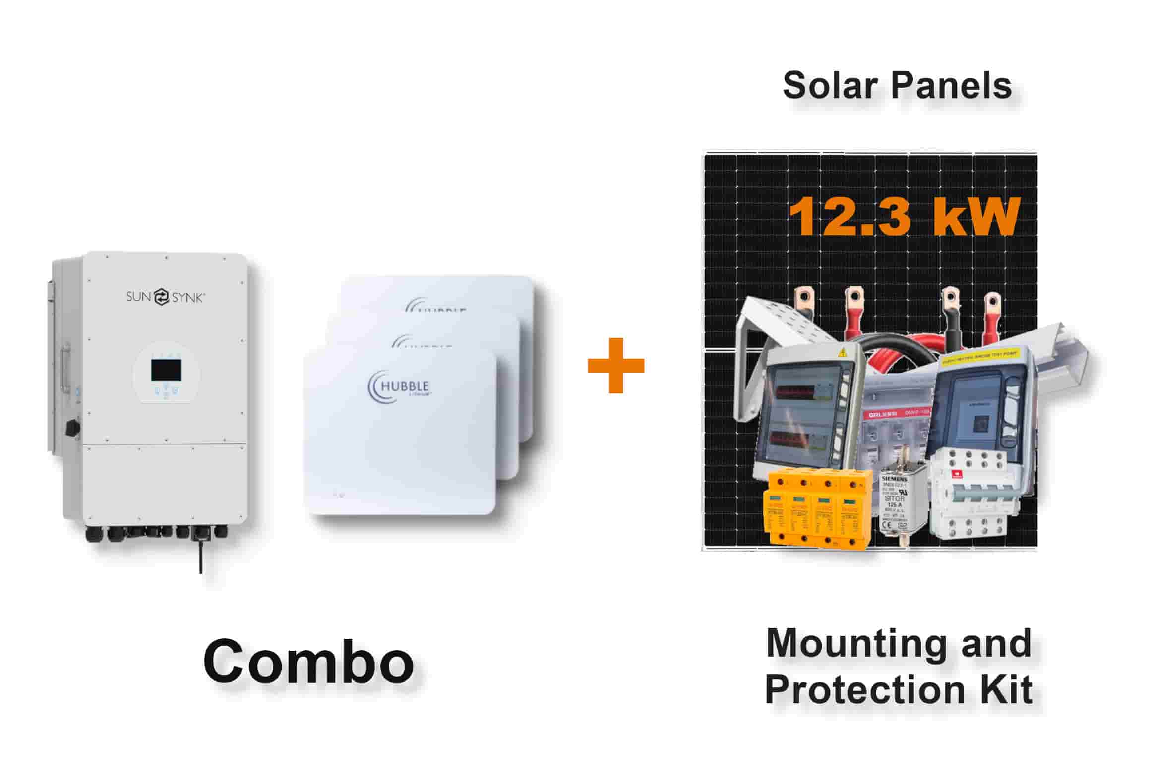 12.0 kW SUNSYNK 3-Phase Hybrid - HUBBLE Combo, c/w 3x 10.0 kWh Lithium Batteries 12.0 kW SUNSYNK 3-Phase Hybrid - HUBBLE Combo, c/w 3x 10.0 kWh Lithium Batteries