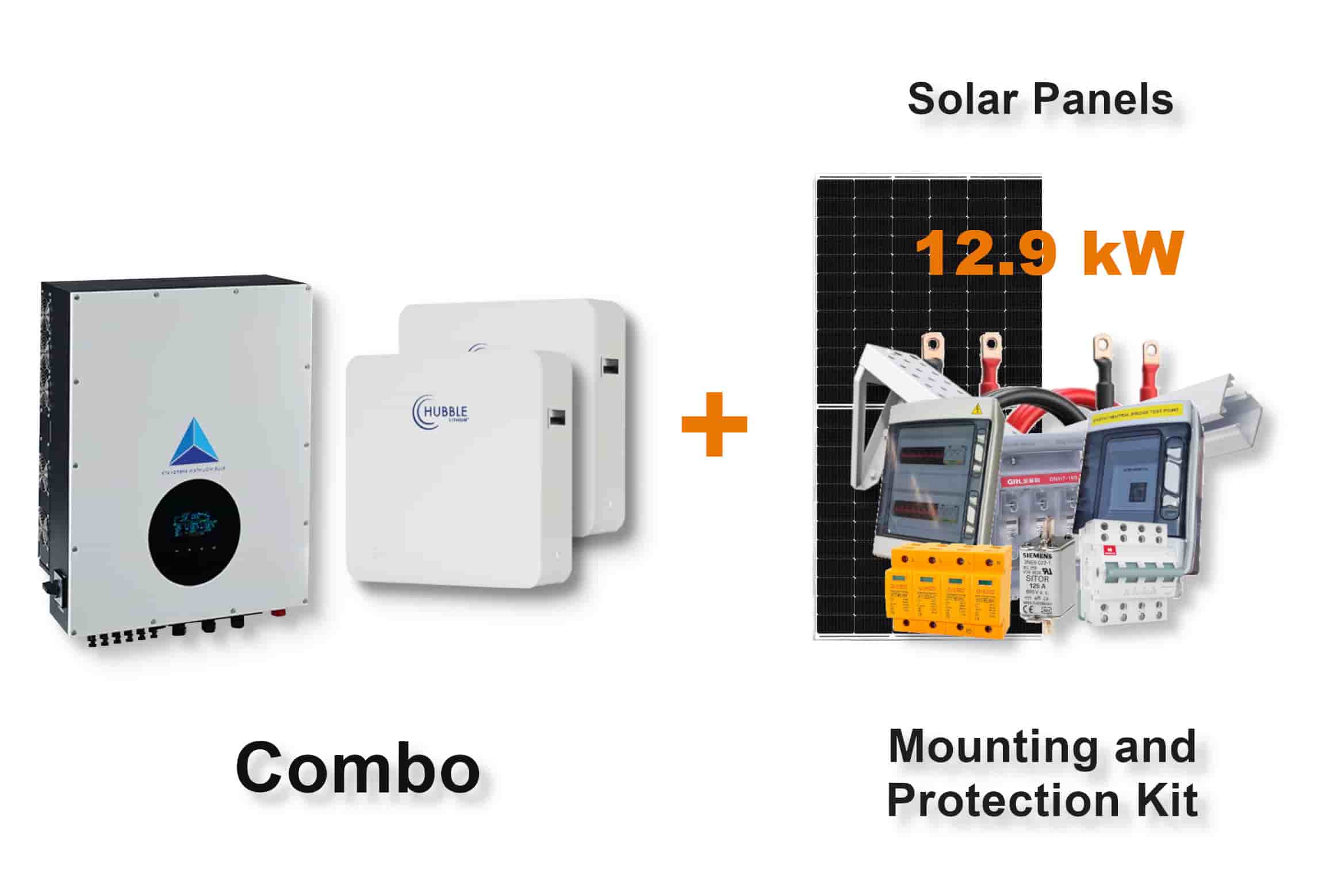 12.0 kW Blue Mountain 3-Phase Hybrid - HUBBLE Combo, c/w 2 x 10.0 kWh Lithium Batteries 12.0 kW Blue Mountain 3-Phase Hybrid - HUBBLE Combo, c/w 2 x 10.0 kWh Lithium Batteries