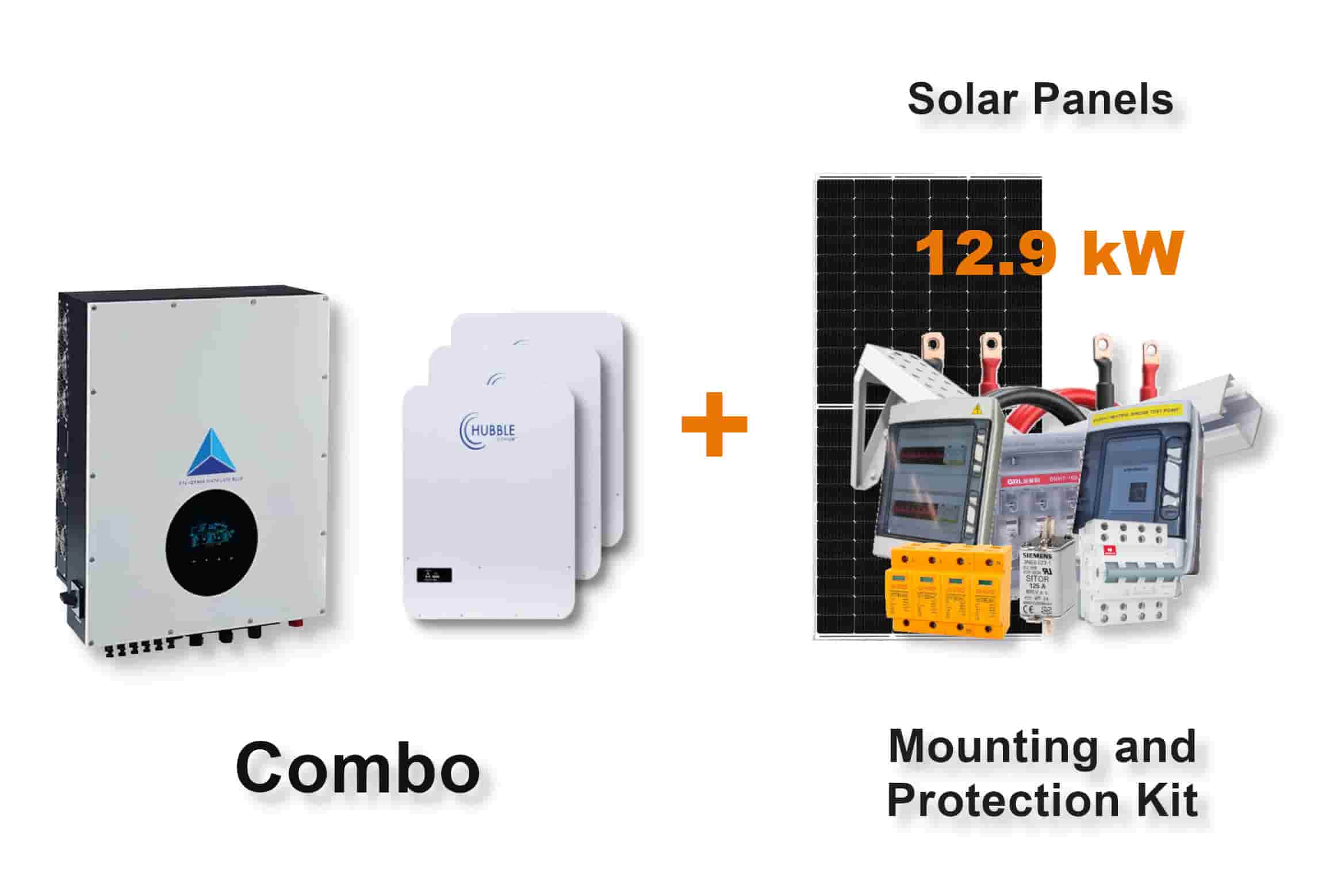 12.0 kW Blue Mountain 3-Phase Hybrid - HUBBLE Combo, c/w 3 x 5.12 kWh Lithium Batteries 12.0 kW Blue Mountain 3-Phase Hybrid - HUBBLE Combo, c/w 3 x 5.12 kWh Lithium Batteries