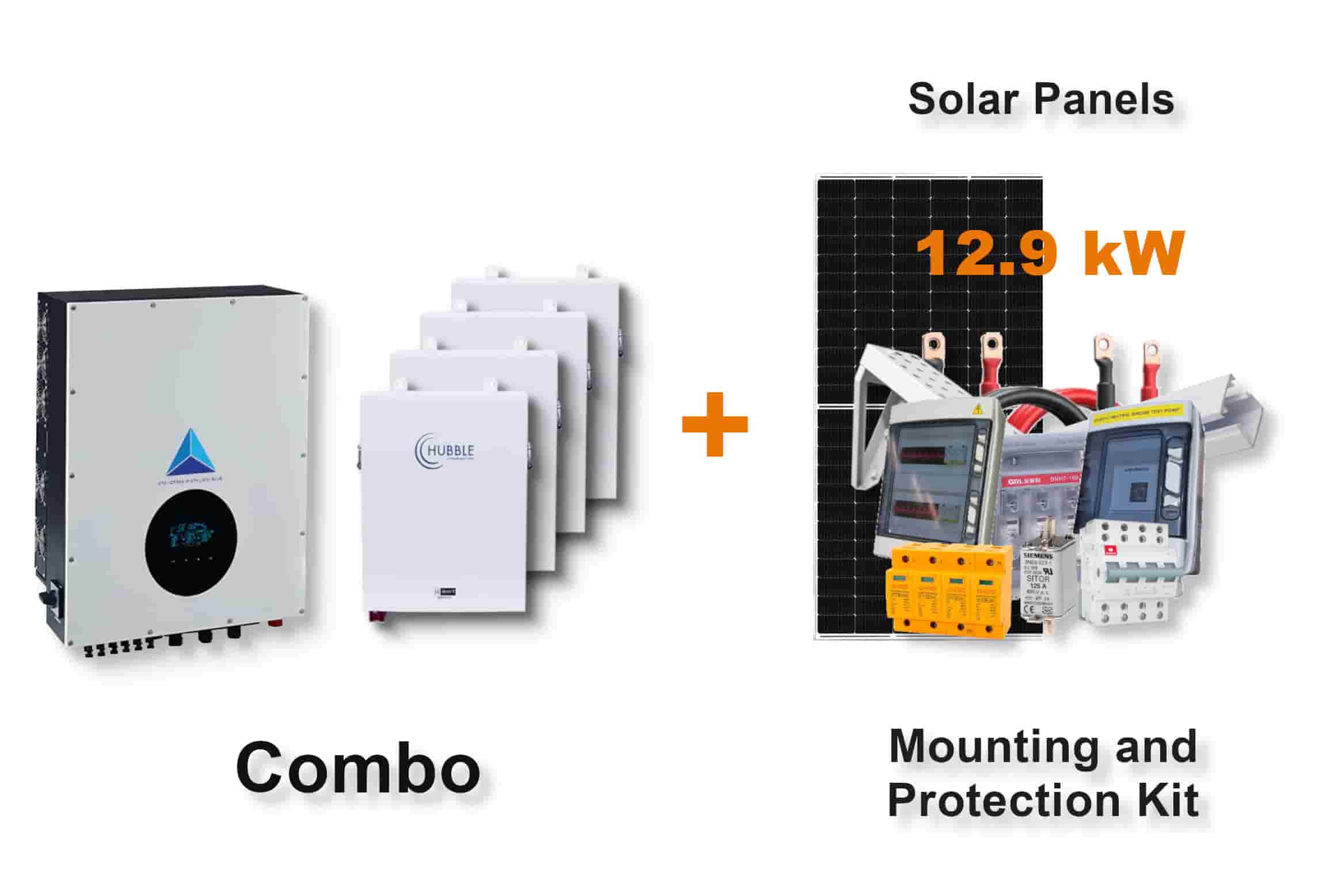 12.0 kW Blue Mountain 3-Phase Hybrid - HUBBLE Combo, c/w 4 x 5.5 kWh Lithium Batteries 12.0 kW Blue Mountain 3-Phase Hybrid - HUBBLE Combo, c/w 4 x 5.5 kWh Lithium Batteries
