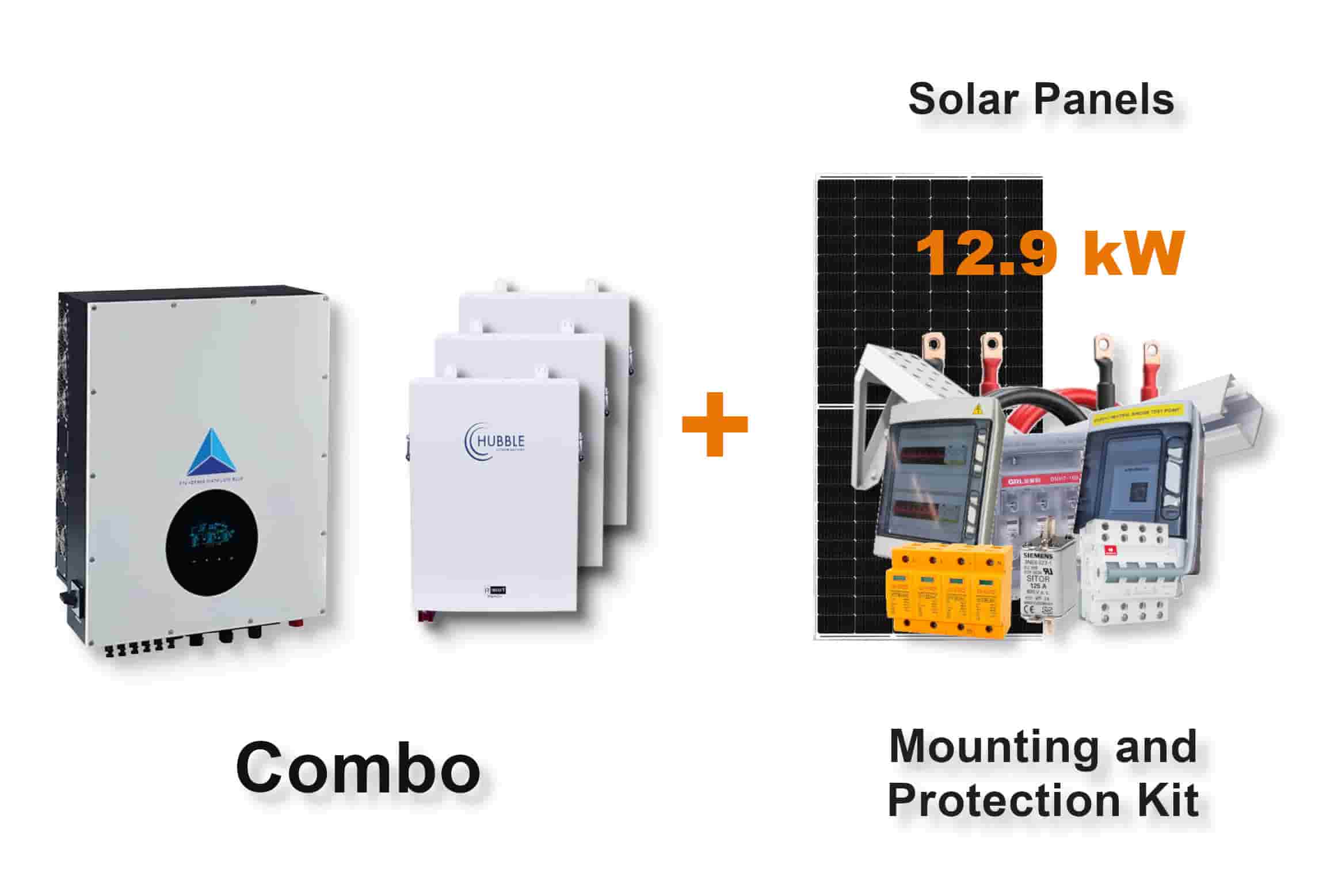 15.0 kW Blue Mountain 3-Phase Hybrid - HUBBLE Combo, c/w 3x 5.5 kWh Lithium Batteries 15.0 kW Blue Mountain 3-Phase Hybrid - HUBBLE Combo, c/w 3x 5.5 kWh Lithium Batteries