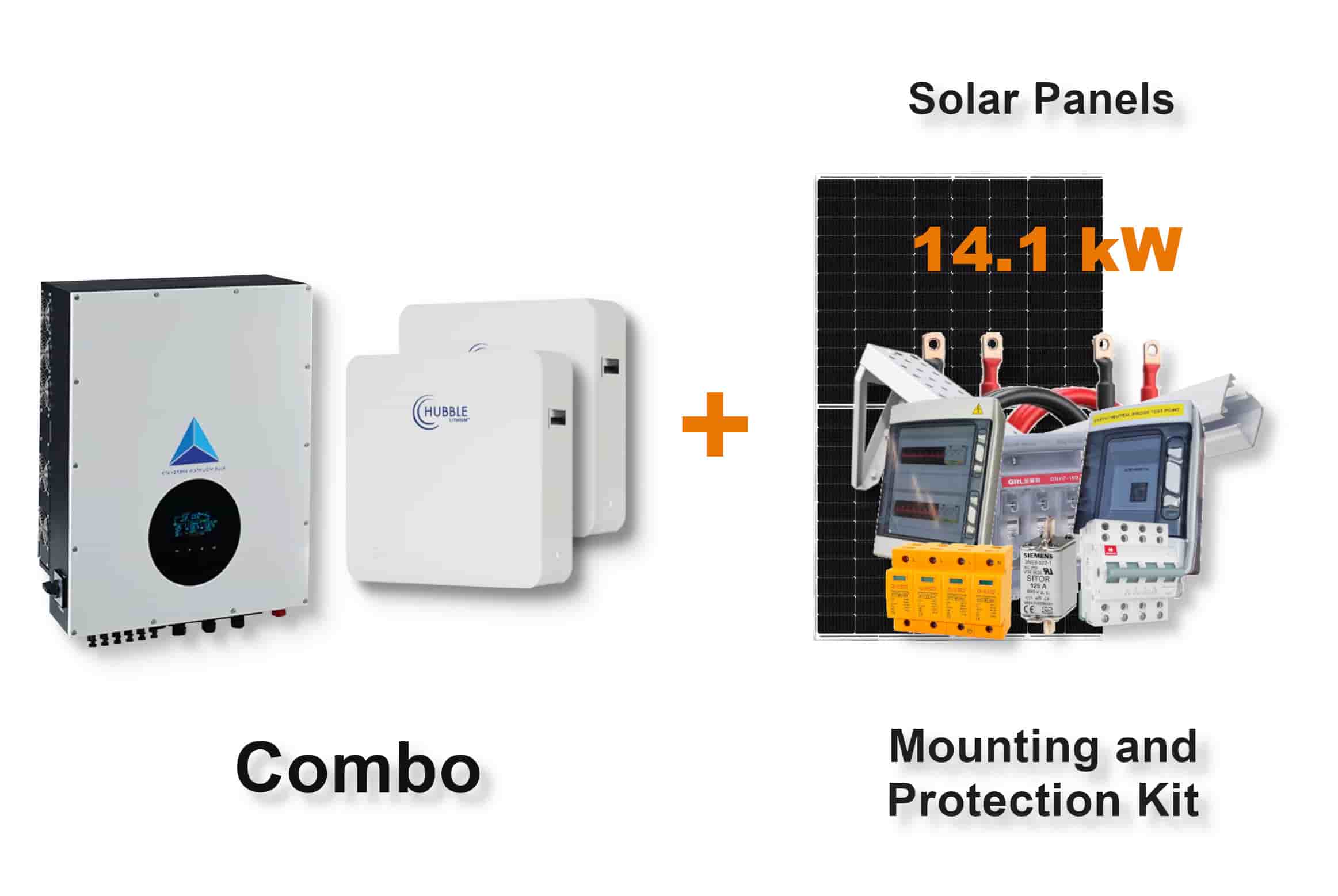12.0 kW Blue Mountain 3-Phase Hybrid - HUBBLE Combo, c/w 2 x 10.0 kWh Lithium Batteries 12.0 kW Blue Mountain 3-Phase Hybrid - HUBBLE Combo, c/w 2 x 10.0 kWh Lithium Batteries