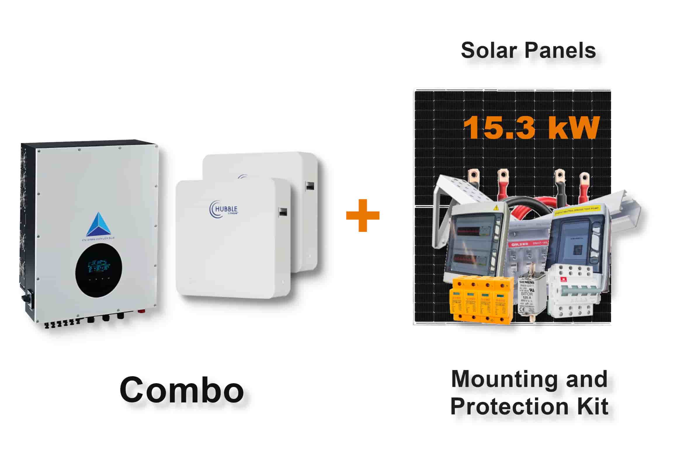 12.0 kW Blue Mountain 3-Phase Hybrid - HUBBLE Combo, c/w 2 x 10.0 kWh Lithium Batteries 12.0 kW Blue Mountain 3-Phase Hybrid - HUBBLE Combo, c/w 2 x 10.0 kWh Lithium Batteries
