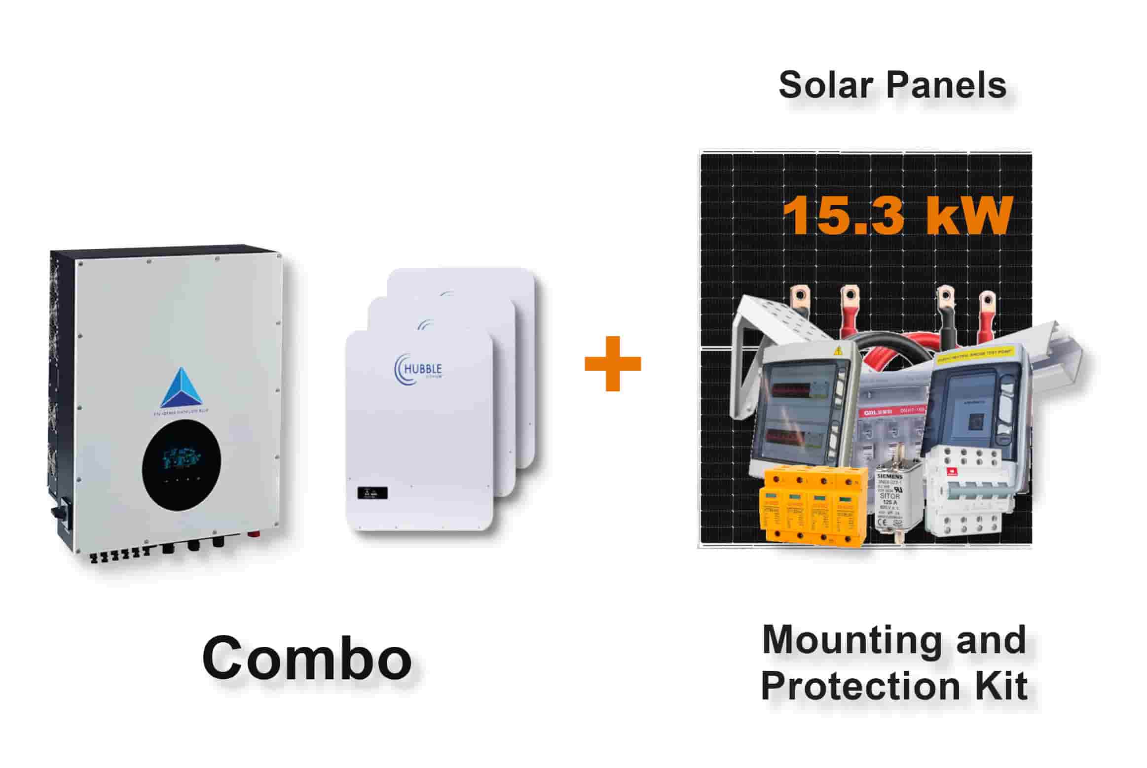 12.0 kW Blue Mountain 3-Phase Hybrid - HUBBLE Combo, c/w 3 x 5.12 kWh Lithium Batteries 12.0 kW Blue Mountain 3-Phase Hybrid - HUBBLE Combo, c/w 3 x 5.12 kWh Lithium Batteries