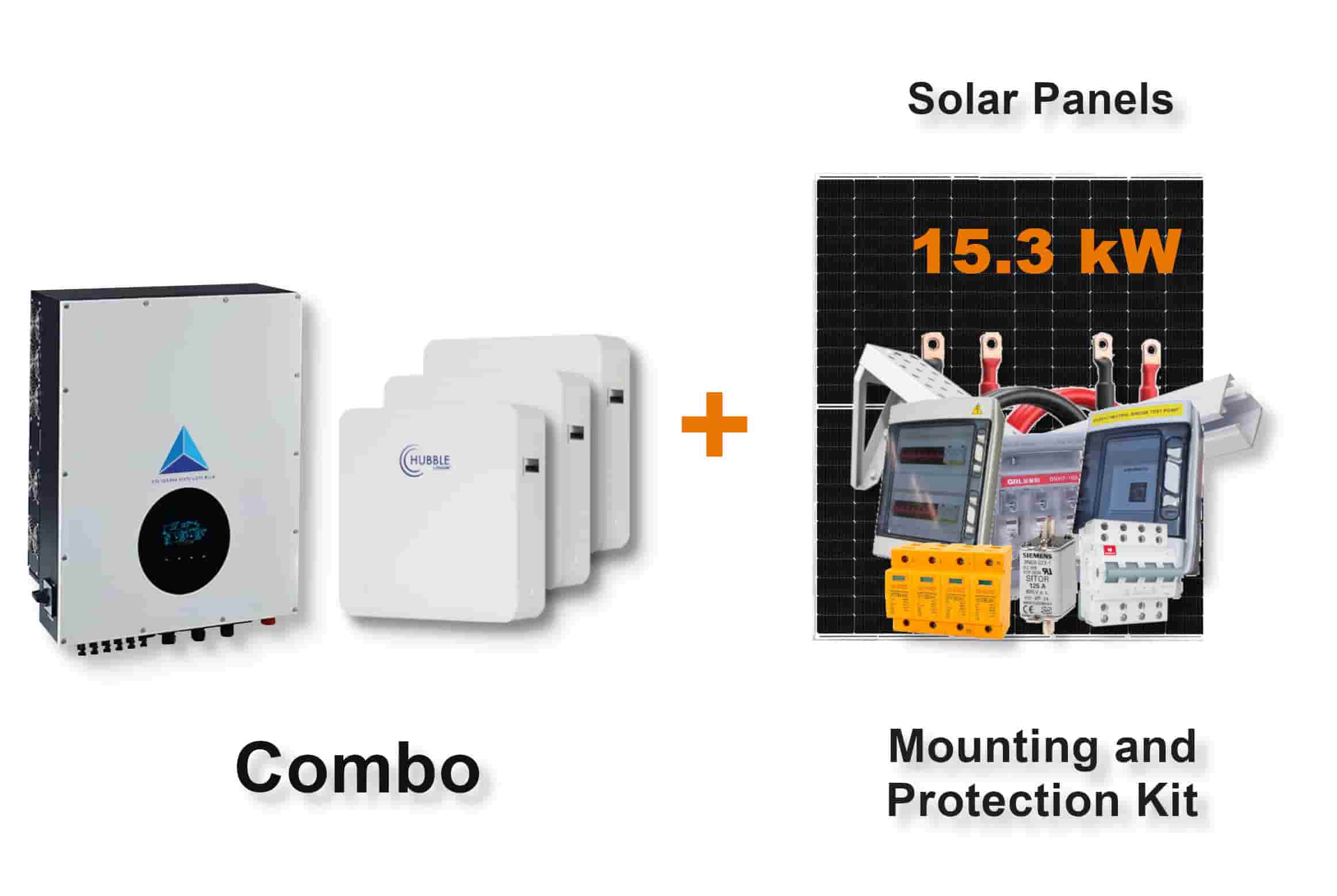 12.0 kW Blue Mountain 3-Phase Hybrid - HUBBLE Combo, c/w 3 x 10.0 kWh Lithium Batteries 12.0 kW Blue Mountain 3-Phase Hybrid - HUBBLE Combo, c/w 3 x 10.0 kWh Lithium Batteries