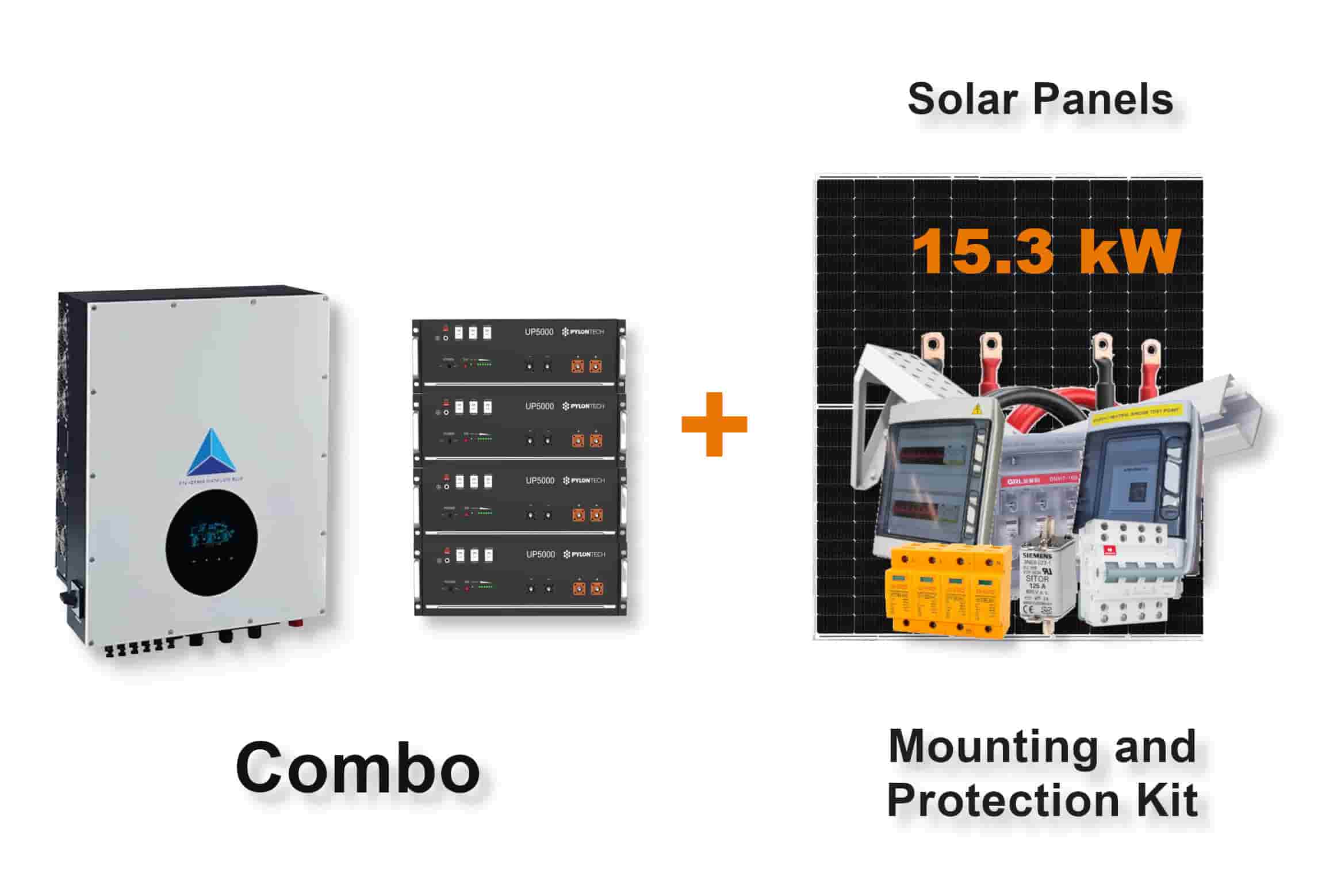 12.0 kW Blue Mountain 3-Phase Hybrid - PYLONTECH Combo, c/w 4x 4.8 kWh Lithium Batteries 12.0 kW Blue Mountain 3-Phase Hybrid - PYLONTECH Combo, c/w 4x 4.8 kWh Lithium Batteries
