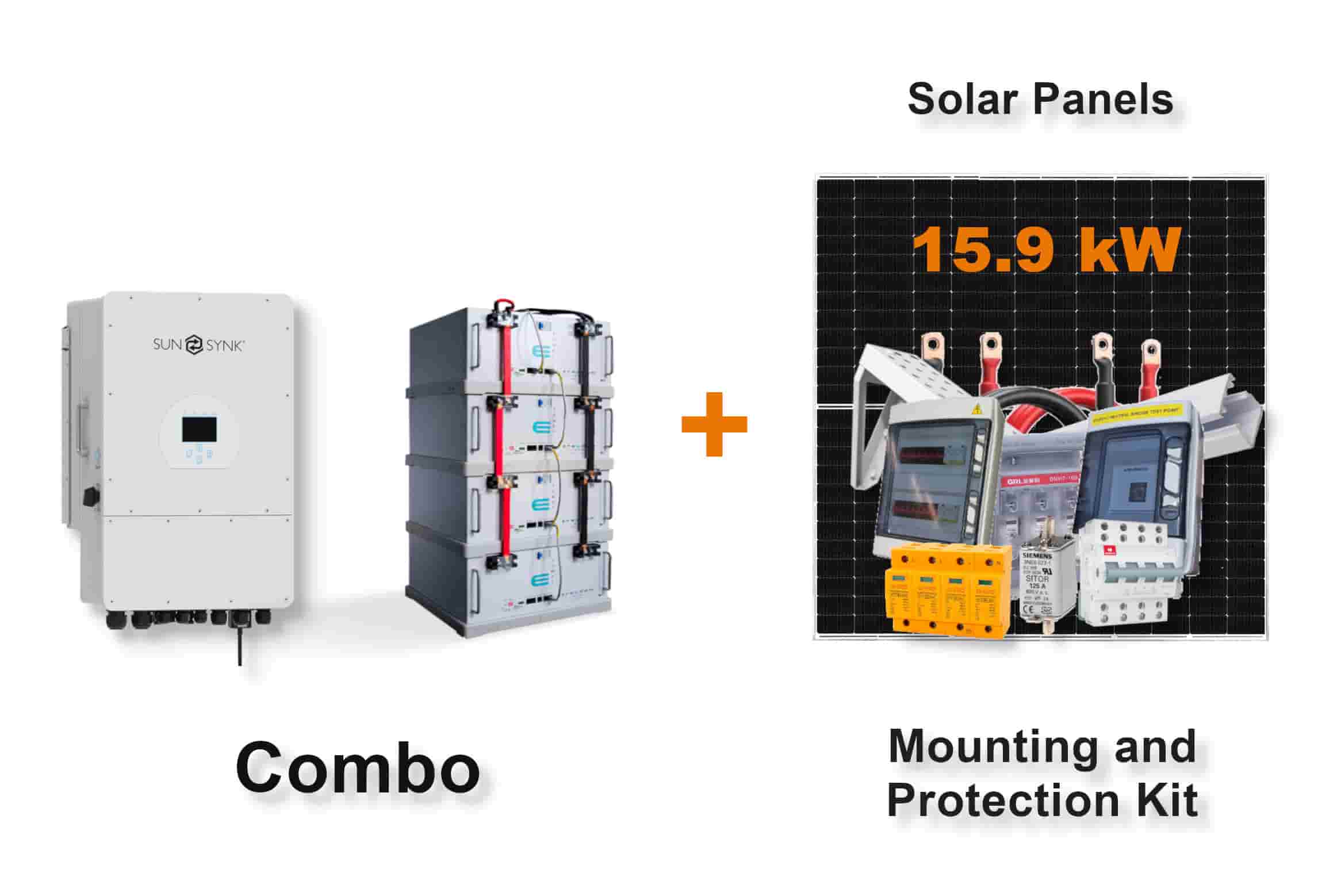 12.0 kW SUNSYNK 3-Phase Hybrid - FREEDOM WON Combo, c/w 4x 5.0 kWh Lithium Batteries 12.0 kW SUNSYNK 3-Phase Hybrid - FREEDOM WON Combo, c/w 4x 5.0 kWh Lithium Batteries