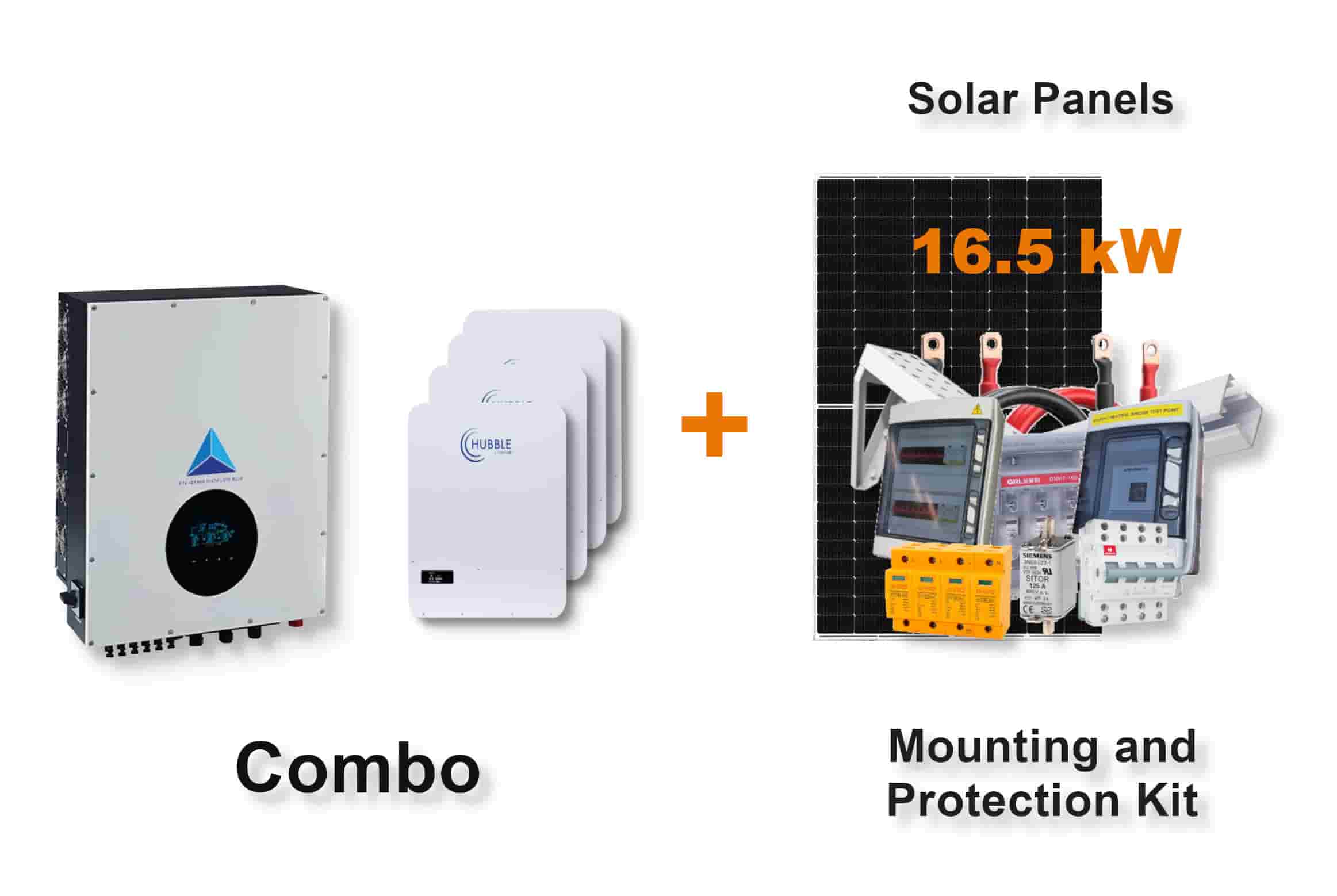 15.0 kW Blue Mountain 3-Phase Hybrid - HUBBLE Combo, c/w 4x 5.12 kWh Lithium Batteries 15.0 kW Blue Mountain 3-Phase Hybrid - HUBBLE Combo, c/w 4x 5.12 kWh Lithium Batteries