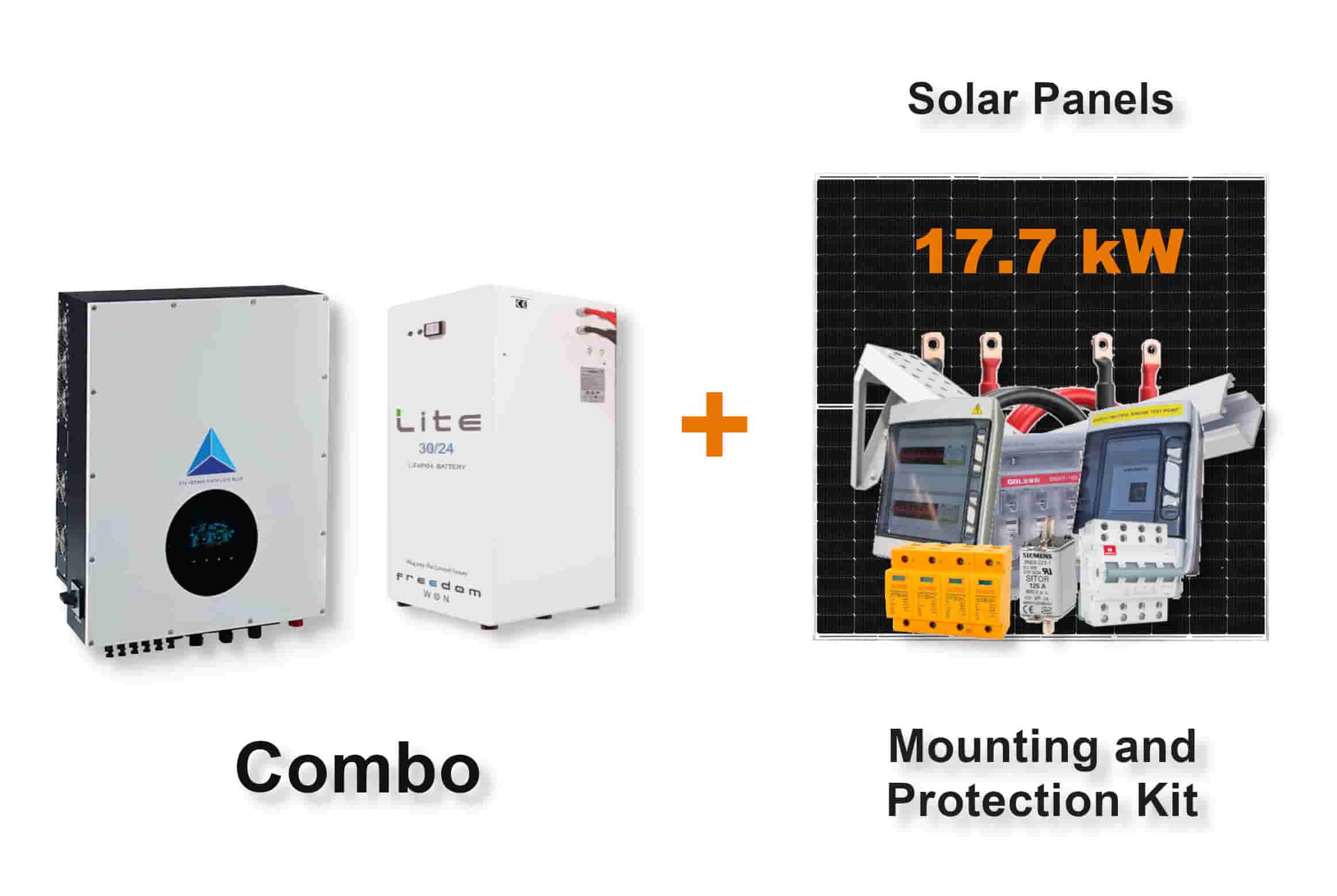 12.0 kW Blue Mountain 3-Phase Hybrid - FREEDOM WON Combo, c/w 30.0 kWh Lithium Battery 12.0 kW Blue Mountain 3-Phase Hybrid - FREEDOM WON Combo, c/w 30.0 kWh Lithium Battery