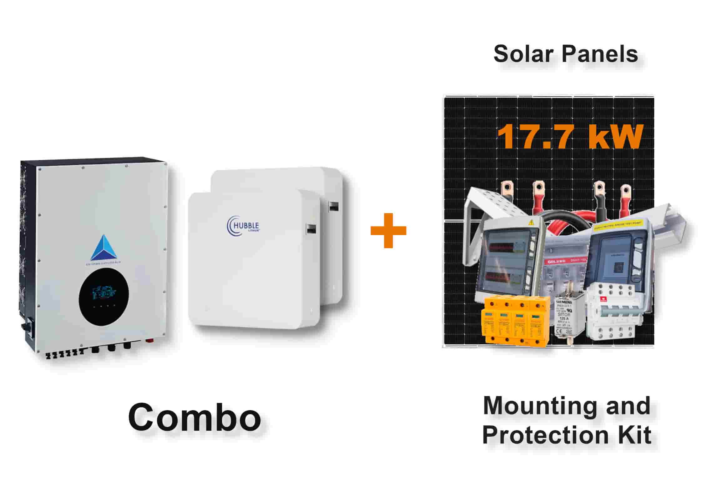 15.0 kW Blue Mountain 3-Phase Hybrid - HUBBLE Combo, c/w 2x 10.0 kWh Lithium Batteries 15.0 kW Blue Mountain 3-Phase Hybrid - HUBBLE Combo, c/w 2x 10.0 kWh Lithium Batteries