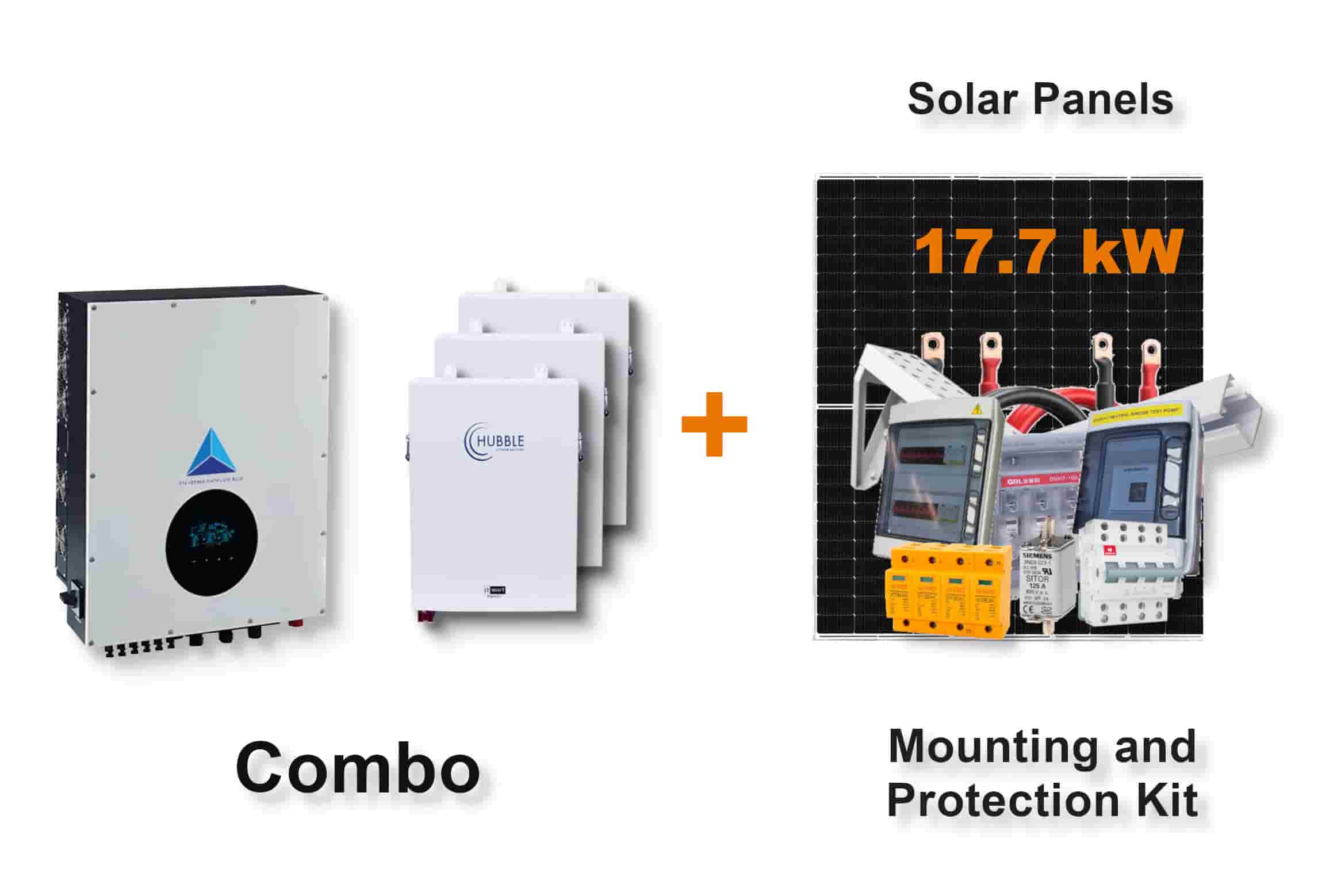 15.0 kW Blue Mountain 3-Phase Hybrid - HUBBLE Combo, c/w 3x 5.5 kWh Lithium Batteries 15.0 kW Blue Mountain 3-Phase Hybrid - HUBBLE Combo, c/w 3x 5.5 kWh Lithium Batteries