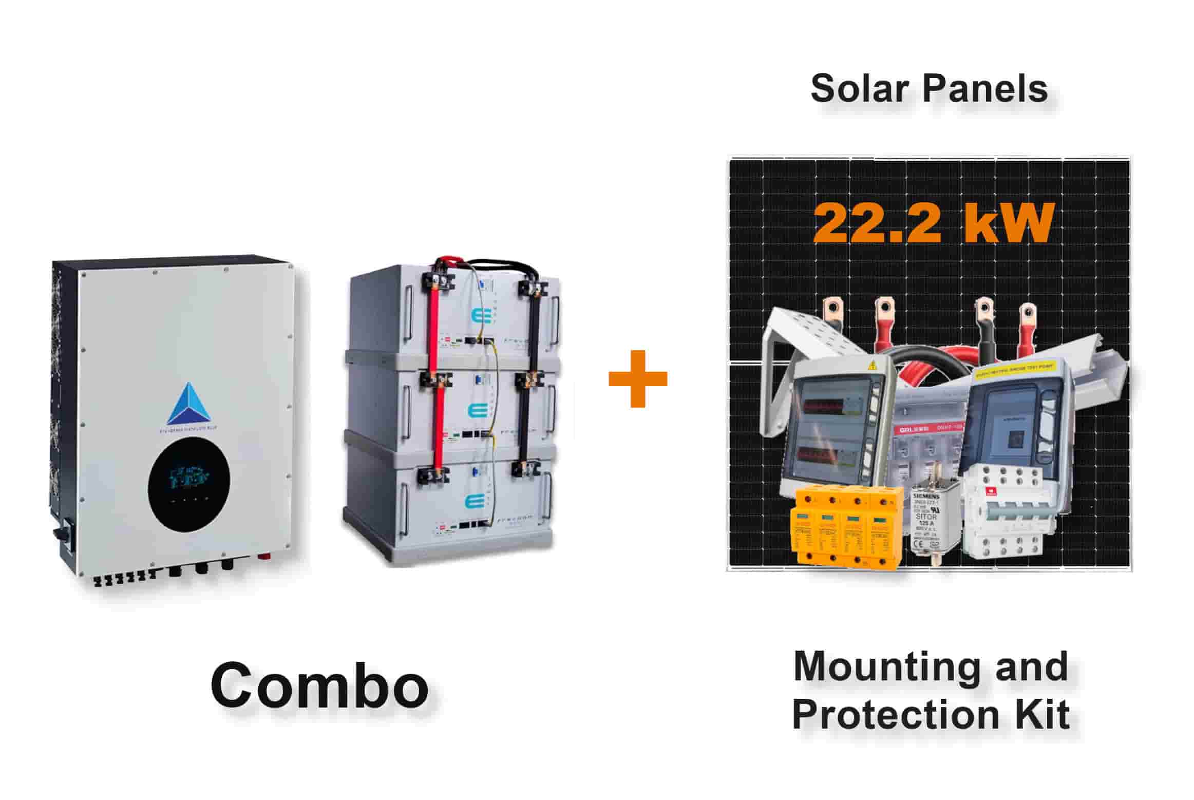 15.0 kW Blue Mountain 3-Phase Hybrid - FREEDOM WON Combo, c/w 3x 5.0 kWh Lithium Batteries 15.0 kW Blue Mountain 3-Phase Hybrid - FREEDOM WON Combo, c/w 3x 5.0 kWh Lithium Batteries