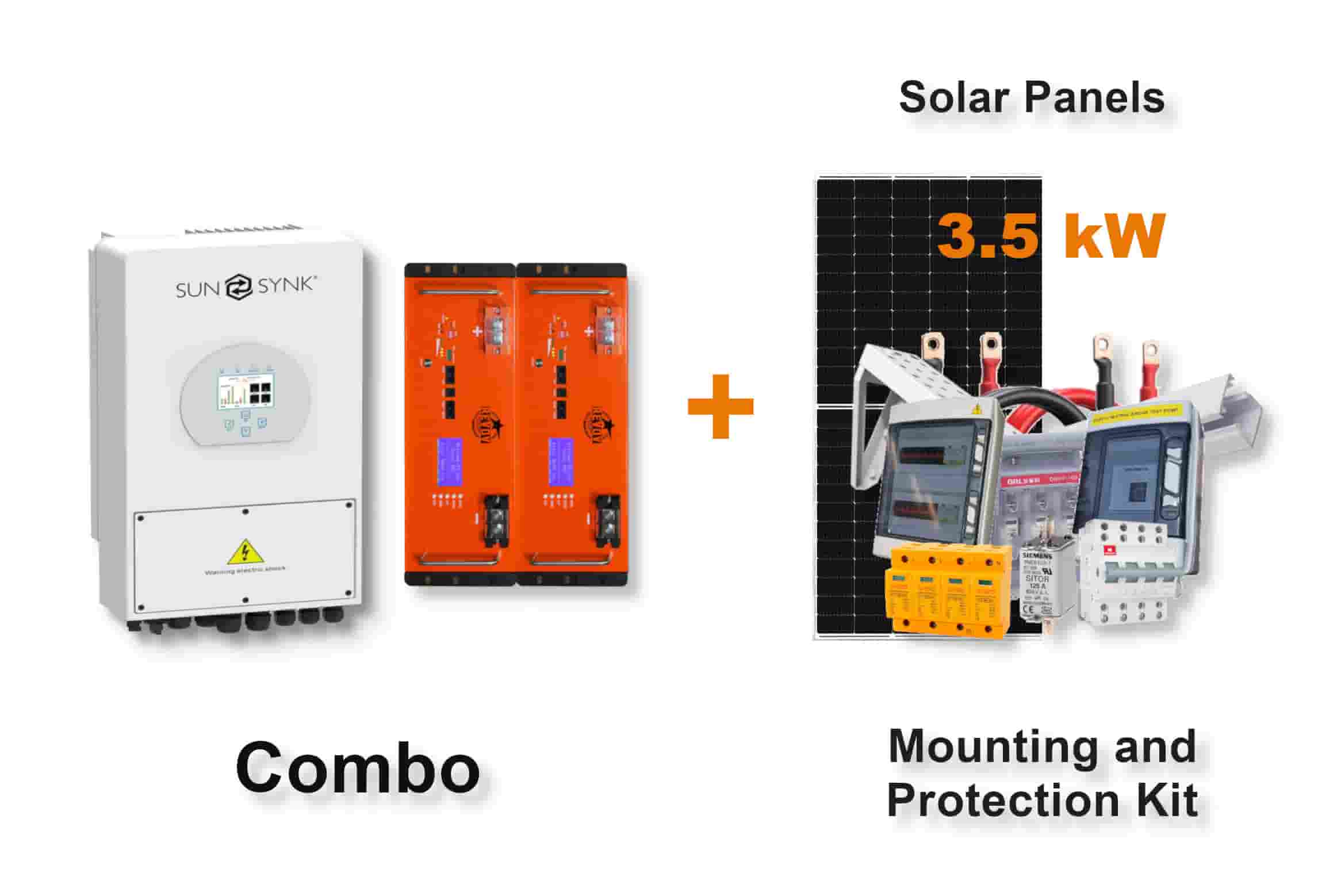 5.0 kW SUNSYNK Hybrid - REVOV Combo, c/w 2 x 5.12 kWh Lithium Batteries 5.0 kW SUNSYNK Hybrid - REVOV Combo, c/w 2 x 5.12 kWh Lithium Batteries