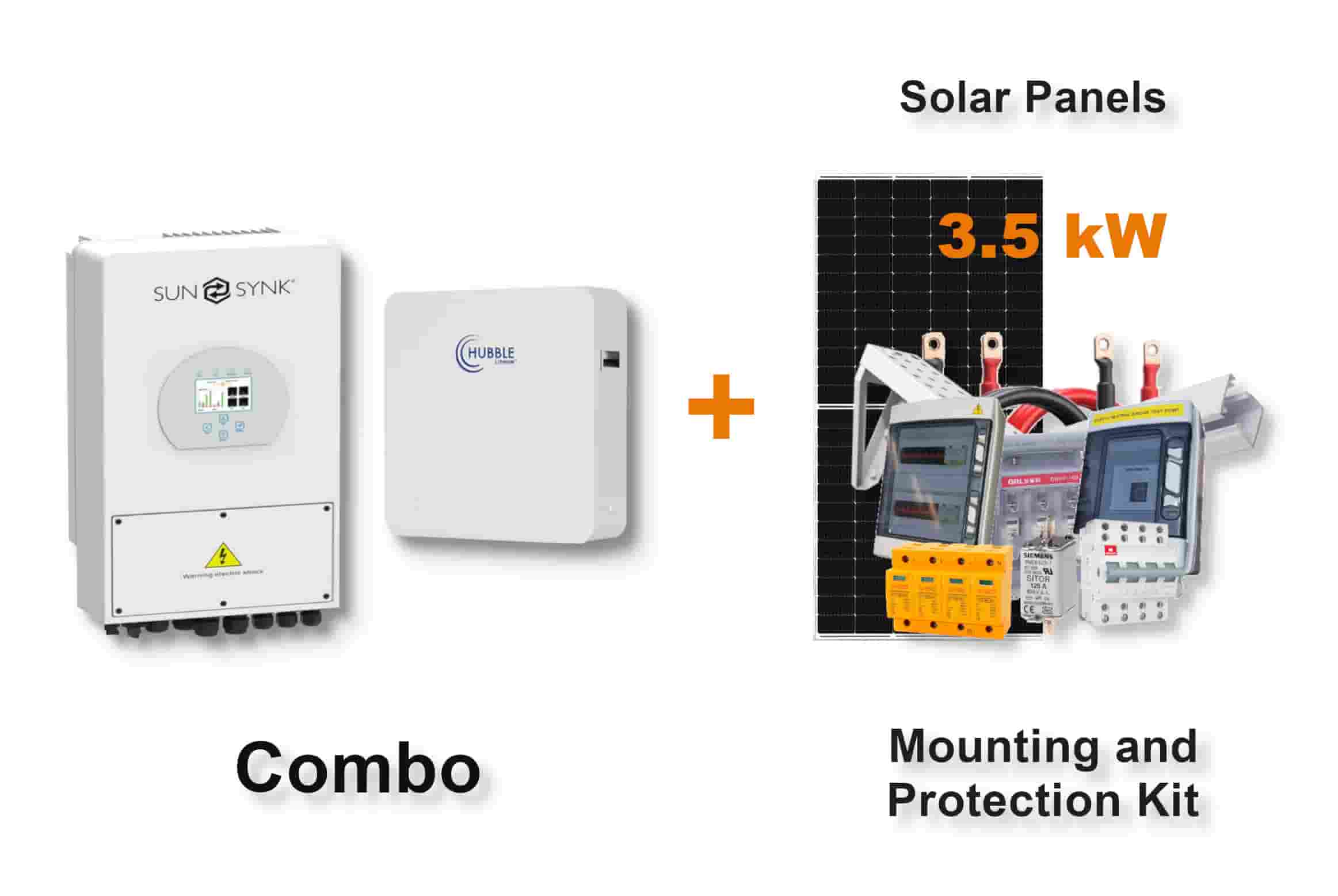 5.0 kW SUNSYNK Hybrid - HUBBLE Combo, c/w 10.0 kWh Lithium Battery 5.0 kW SUNSYNK Hybrid - HUBBLE Combo, c/w 10.0 kWh Lithium Battery