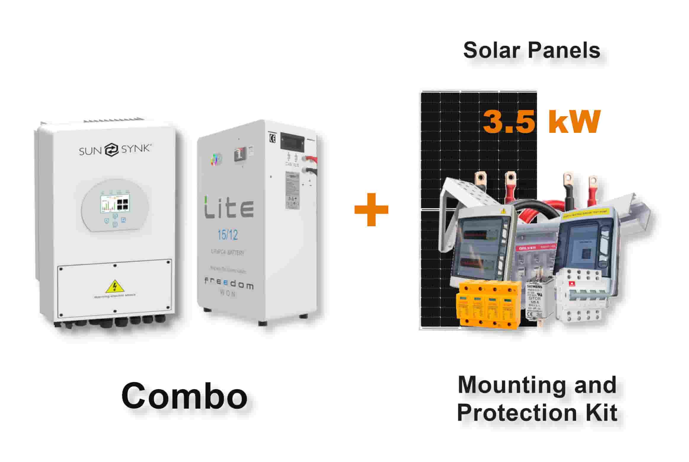 5.0 kW SUNSYNK Hybrid - FREEDOM WON Combo, c/w 15.0 kWh Lithium Battery 5.0 kW SUNSYNK Hybrid - FREEDOM WON Combo, c/w 15.0 kWh Lithium Battery