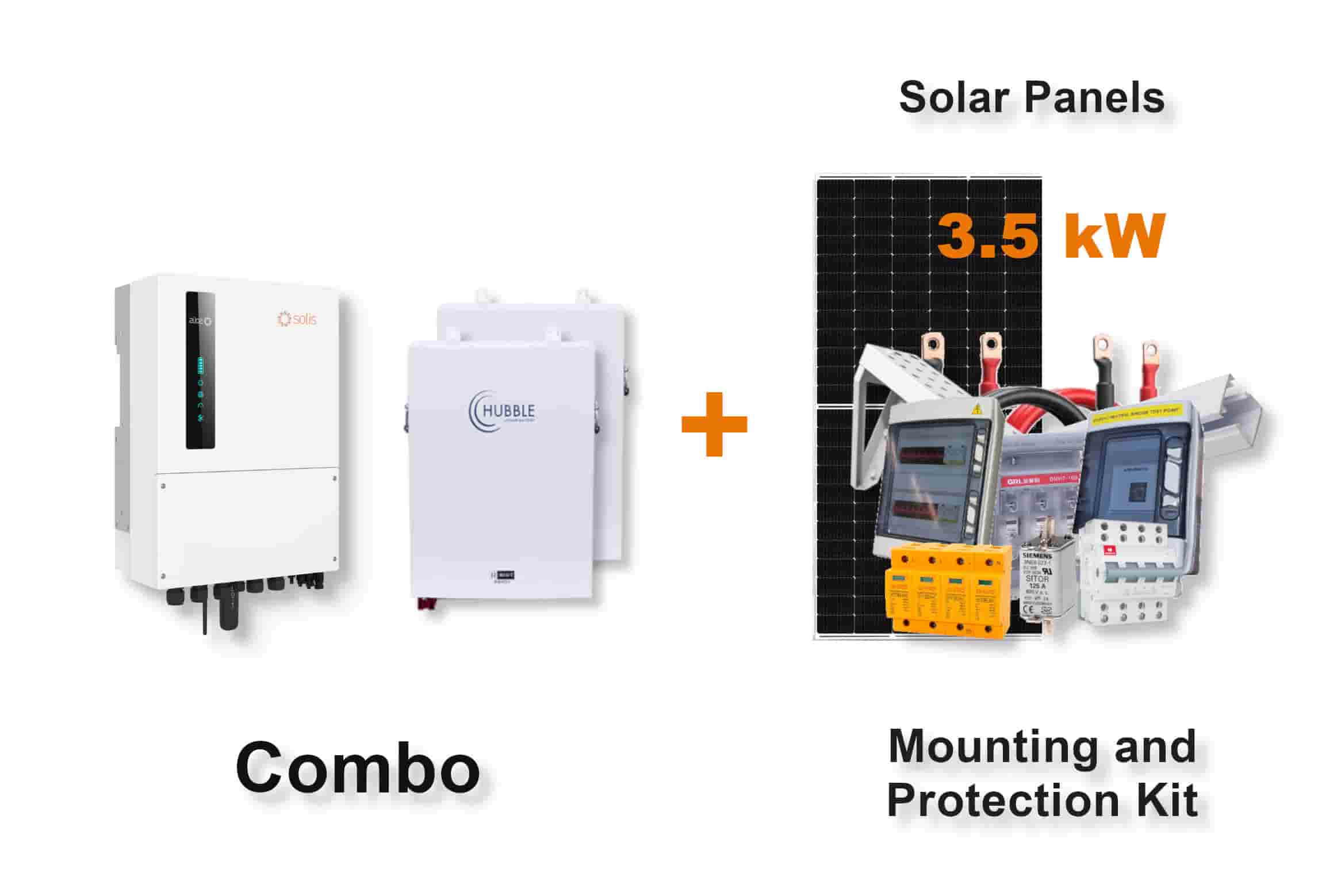 6.0 kW SOLIS S6 Hybrid - HUBBLE Combo, c/w 2x 5.5 kWh Lithium Batteries 6.0 kW SOLIS S6 Hybrid - HUBBLE Combo, c/w 2x 5.5 kWh Lithium Batteries