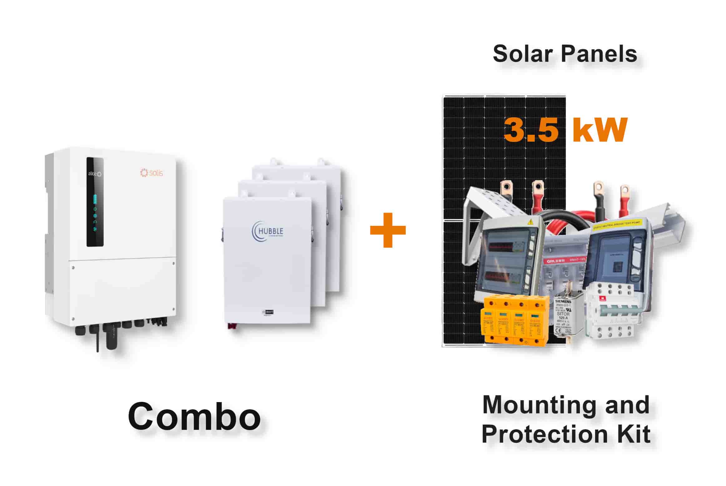 8.0 kW SOLIS S6 Hybrid Combo, c/w 3x 5.5 kWh HUBBLE Lithium Batteries 8.0 kW SOLIS S6 Hybrid Combo, c/w 3x 5.5 kWh HUBBLE Lithium Batteries