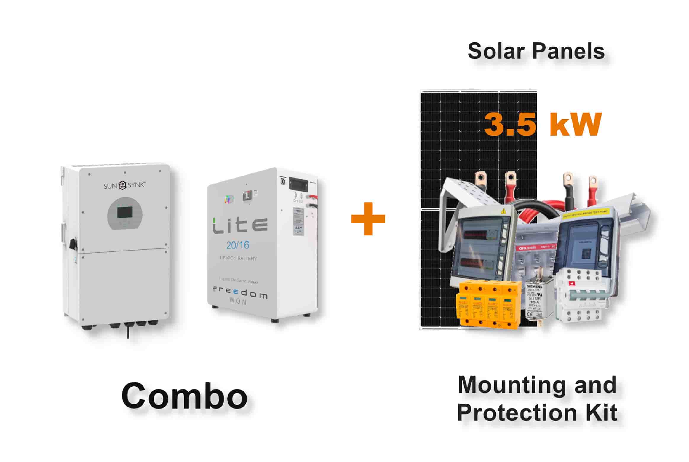 16.0 kW SUNSYNK Hybrid - FREEDOM WON Combo, c/w 20 kWh Floor Standing Lithium Battery 16.0 kW SUNSYNK Hybrid - FREEDOM WON Combo, c/w 20 kWh Floor Standing Lithium Battery
