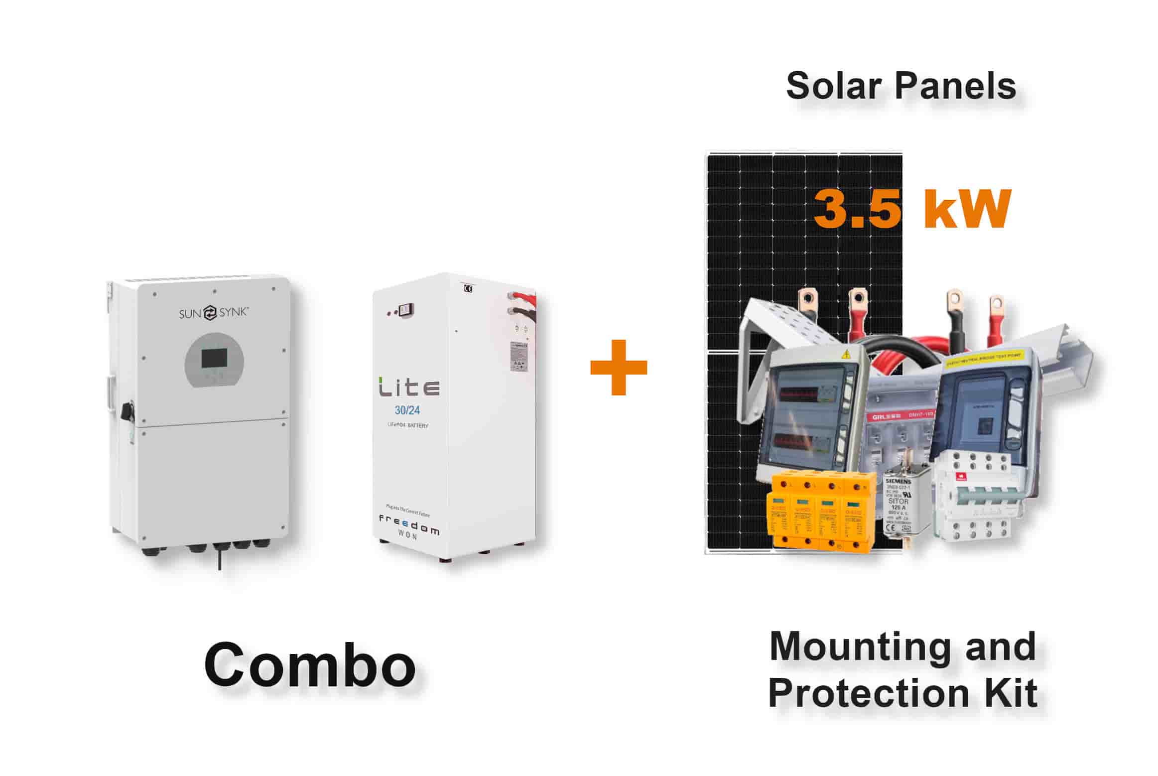 16.0 kW SUNSYNK Hybrid - FREEDOM WON Combo, c/w 30 kWh Floor Standing Lithium Battery 16.0 kW SUNSYNK Hybrid - FREEDOM WON Combo, c/w 30 kWh Floor Standing Lithium Battery