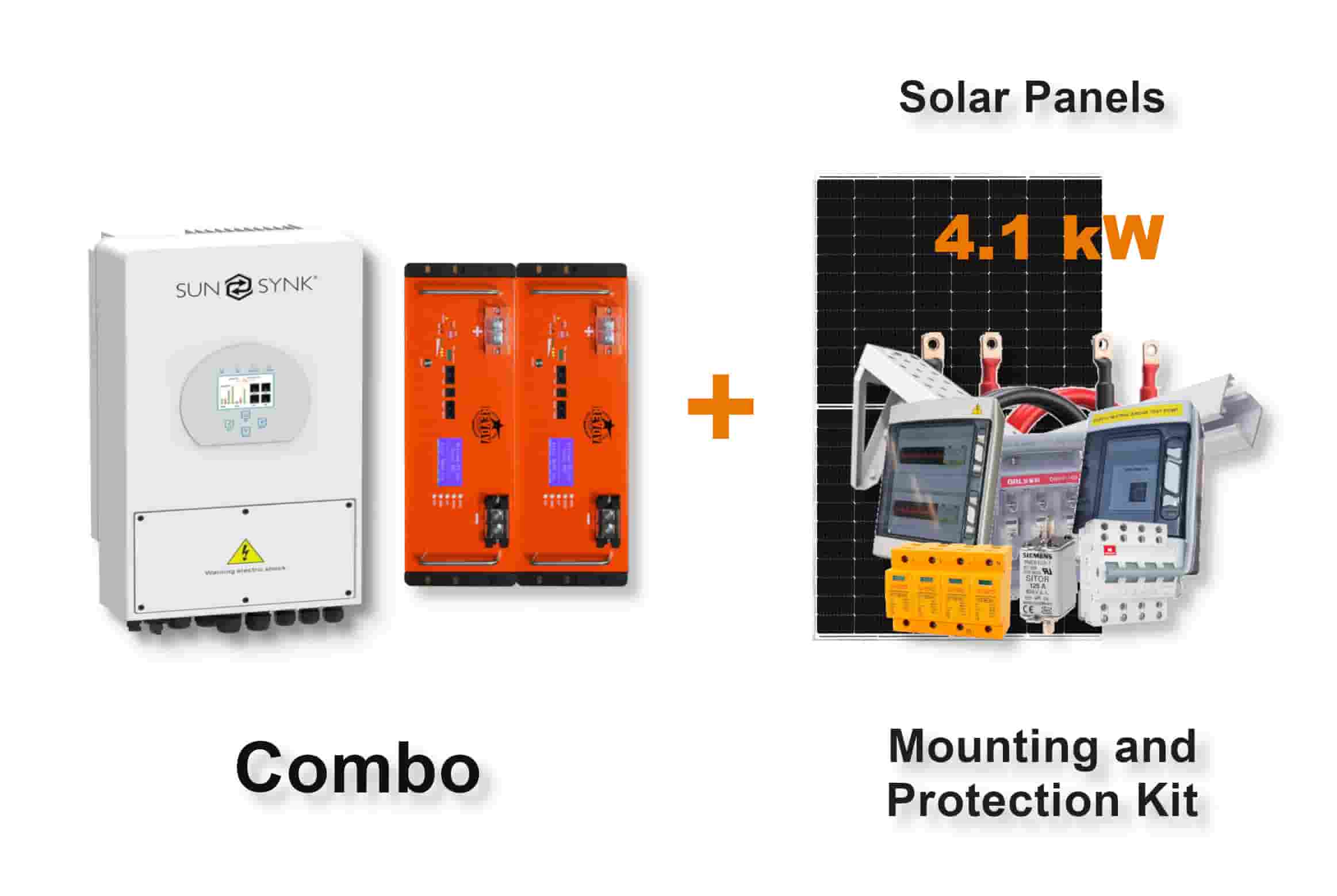 5.0 kW SUNSYNK Hybrid - REVOV Combo, c/w 2 x 5.12 kWh Lithium Batteries 5.0 kW SUNSYNK Hybrid - REVOV Combo, c/w 2 x 5.12 kWh Lithium Batteries