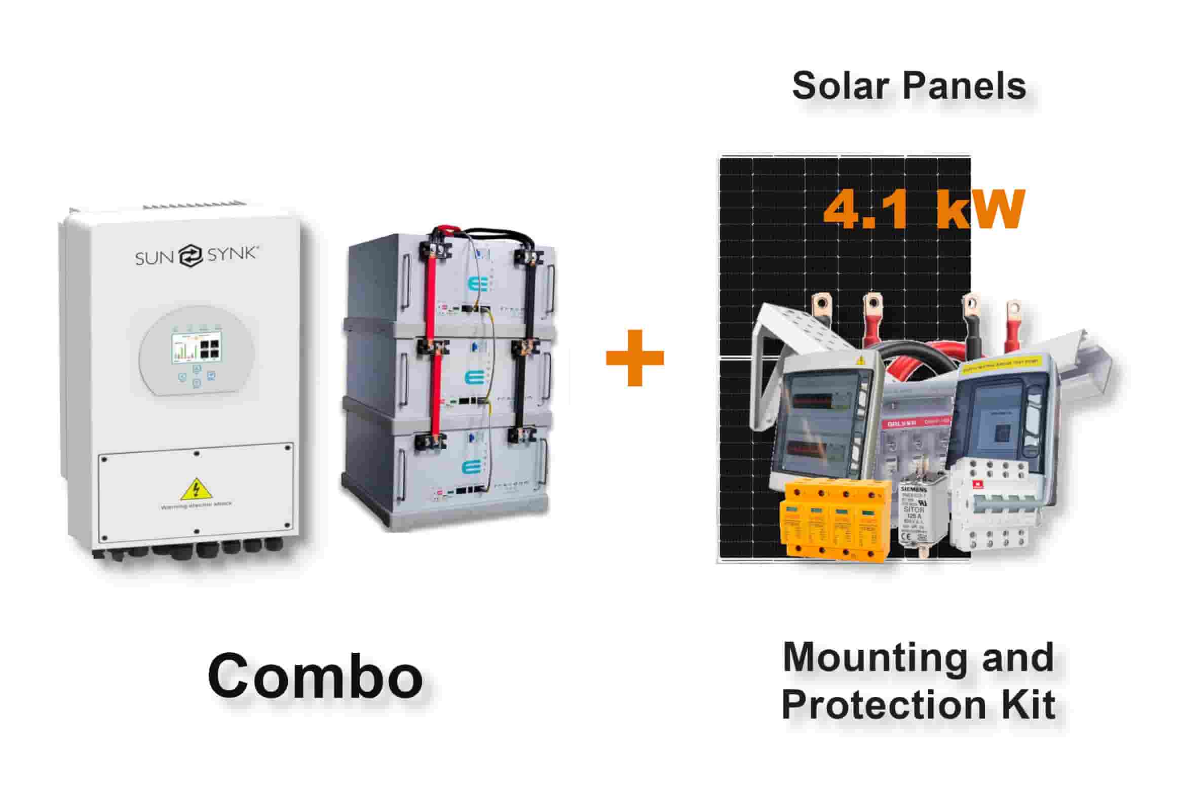 5.0 kW SUNSYNK Hybrid - FREEDOM WON Combo, c/w 3 x 5.0 kWh Lithium Batteries 5.0 kW SUNSYNK Hybrid - FREEDOM WON Combo, c/w 3 x 5.0 kWh Lithium Batteries