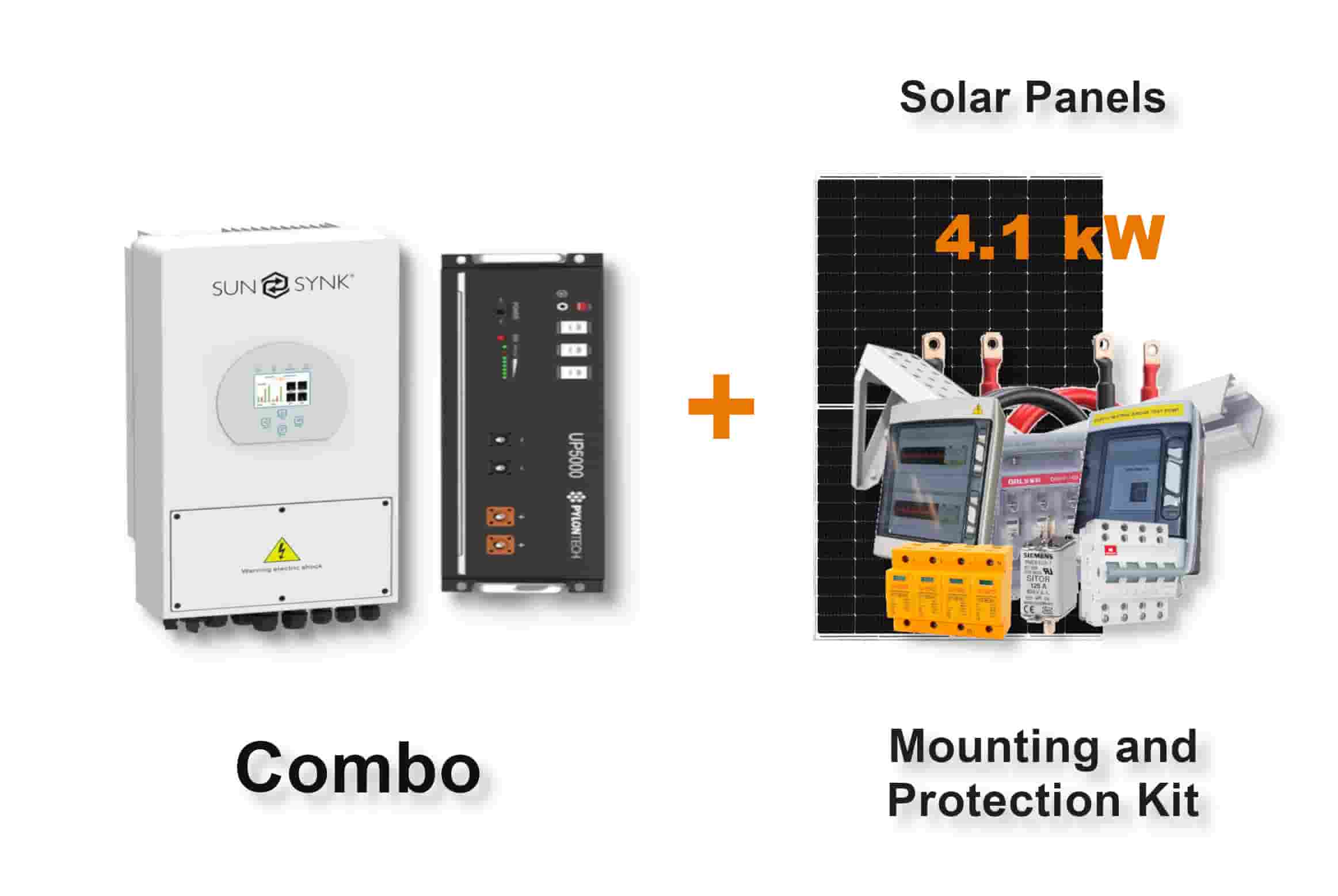 5.0 kW SUNSYNK Hybrid - PYLONTECH Combo, c/w 4.8 kWh Lithium Battery 5.0 kW SUNSYNK Hybrid - PYLONTECH Combo, c/w 4.8 kWh Lithium Battery