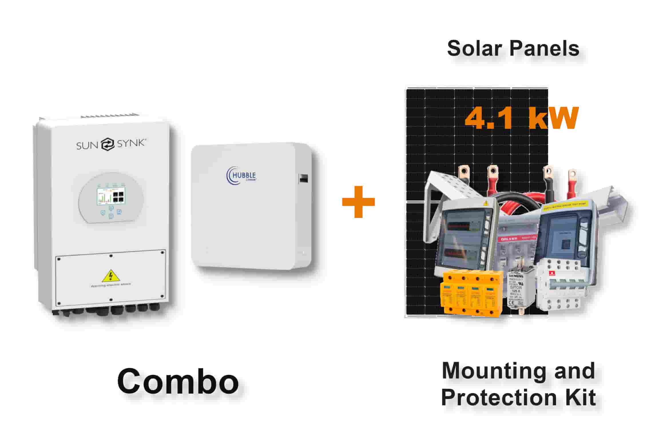 5.0 kW SUNSYNK Hybrid - HUBBLE Combo, c/w 10.0 kWh Lithium Battery 5.0 kW SUNSYNK Hybrid - HUBBLE Combo, c/w 10.0 kWh Lithium Battery