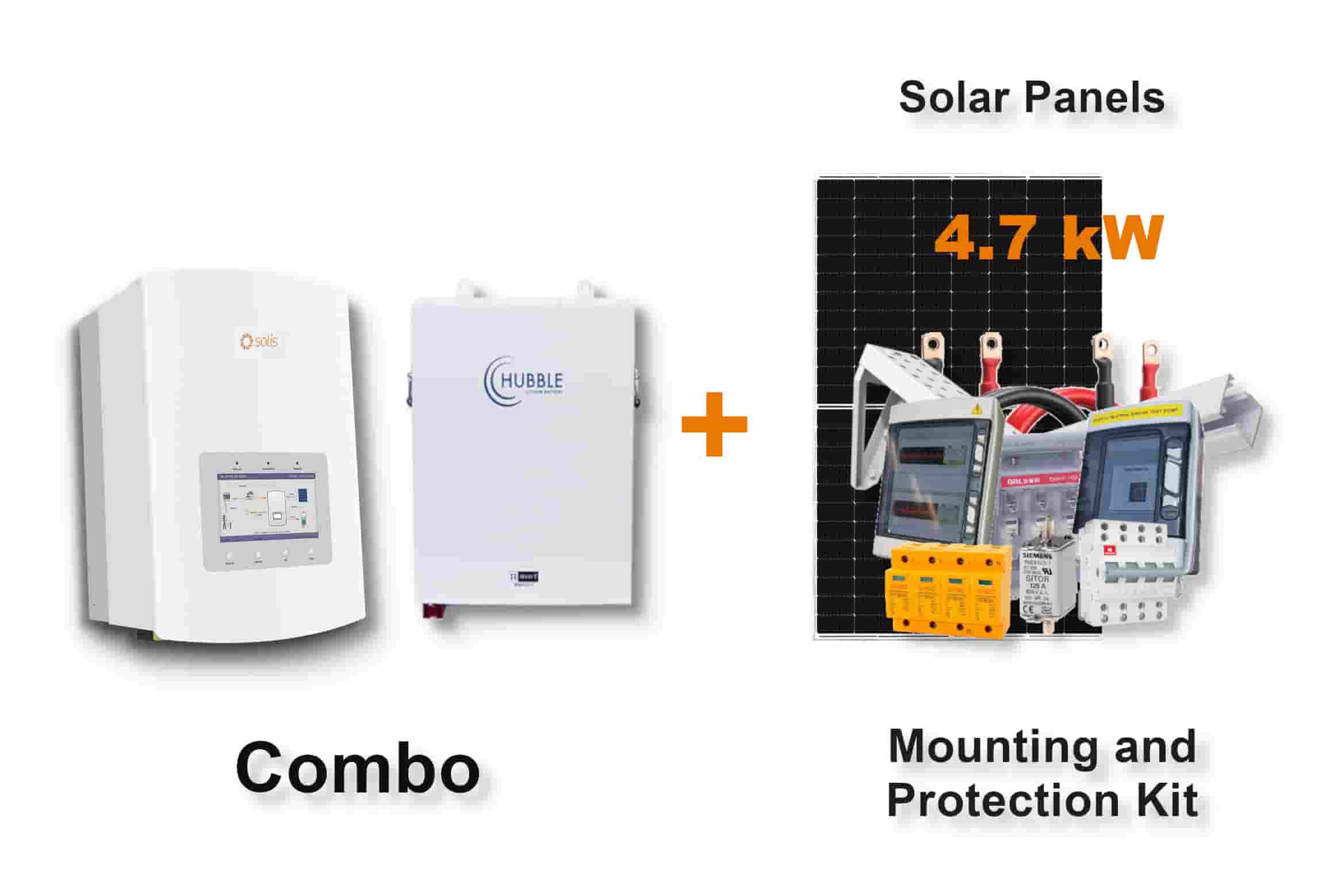5.0 kW SOLIS S5 Hybrid - HUBBLE Lithium Combo, c/w 5.5 kWh Lithium Battery 5.0 kW SOLIS S5 Hybrid - HUBBLE Lithium Combo, c/w 5.5 kWh Lithium Battery