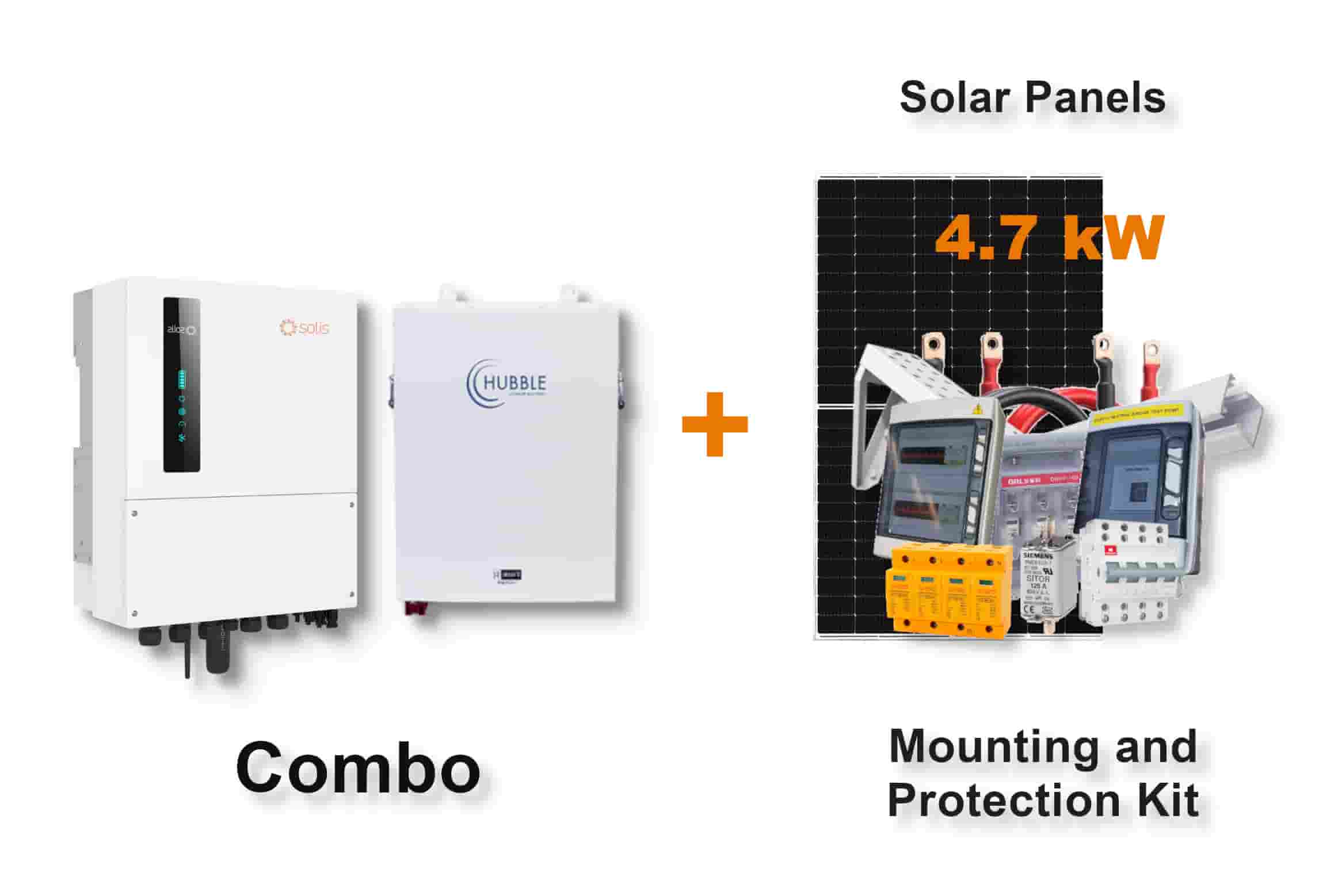 5.0 kW SOLIS S6 Hybrid - HUBBLE Combo, c/w 5.5 kWh Lithium Battery 5.0 kW SOLIS S6 Hybrid - HUBBLE Combo, c/w 5.5 kWh Lithium Battery