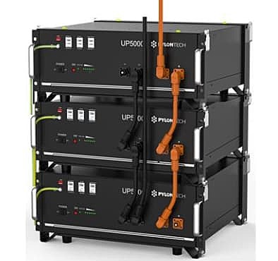15.0 kW Blue Mountain 3-Phase Hybrid - PYLONTECH Combo, c/w 4x 4.8 kWh Lithium Batteries 15.0 kW Blue Mountain 3-Phase Hybrid - PYLONTECH Combo, c/w 4x 4.8 kWh Lithium Batteries