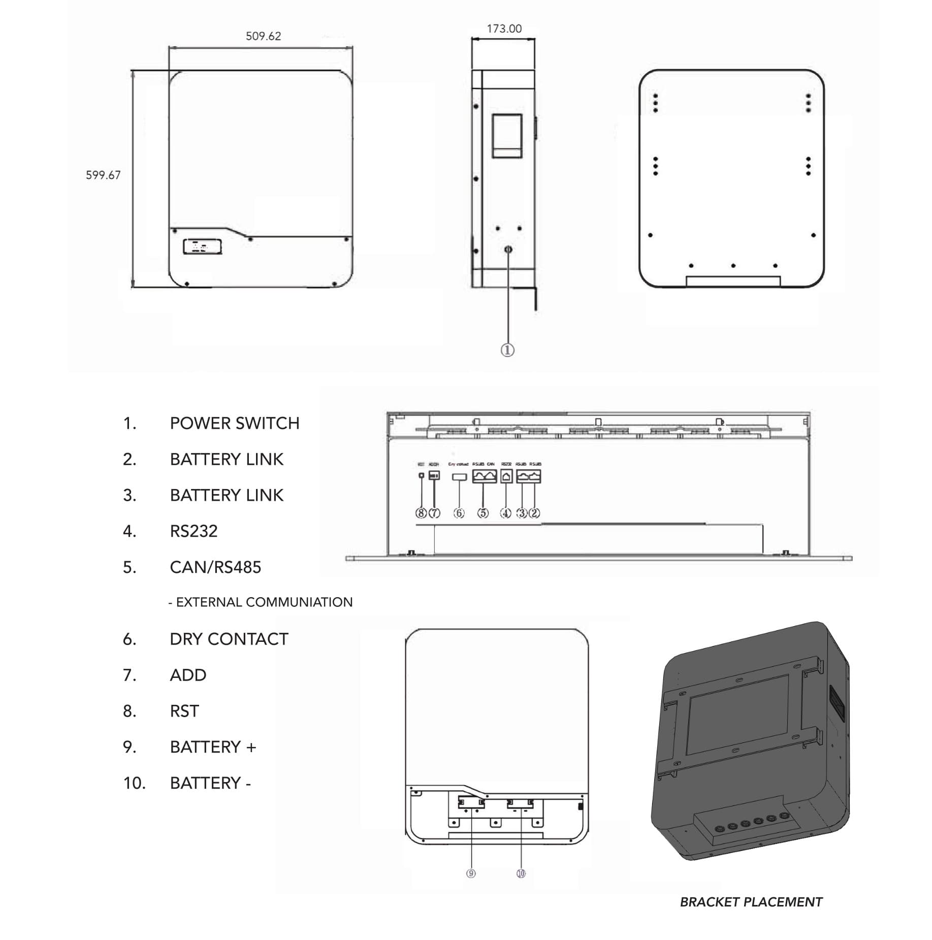 12.0 kW Blue Mountain 3-Phase Hybrid - HUBBLE Combo, c/w 3 x 5.12 kWh Lithium Batteries 12.0 kW Blue Mountain 3-Phase Hybrid - HUBBLE Combo, c/w 3 x 5.12 kWh Lithium Batteries