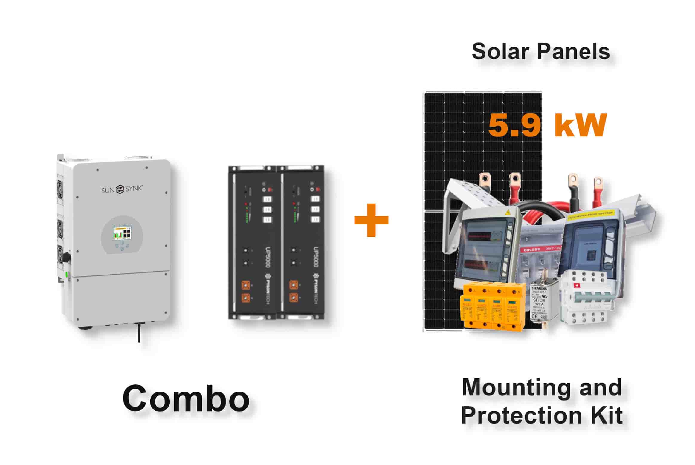 8.0 kW SUNSYNK Hybrid - PYLONTECH Combo, c/w 2x 4.8 kWh Lithium Batteries 8.0 kW SUNSYNK Hybrid - PYLONTECH Combo, c/w 2x 4.8 kWh Lithium Batteries