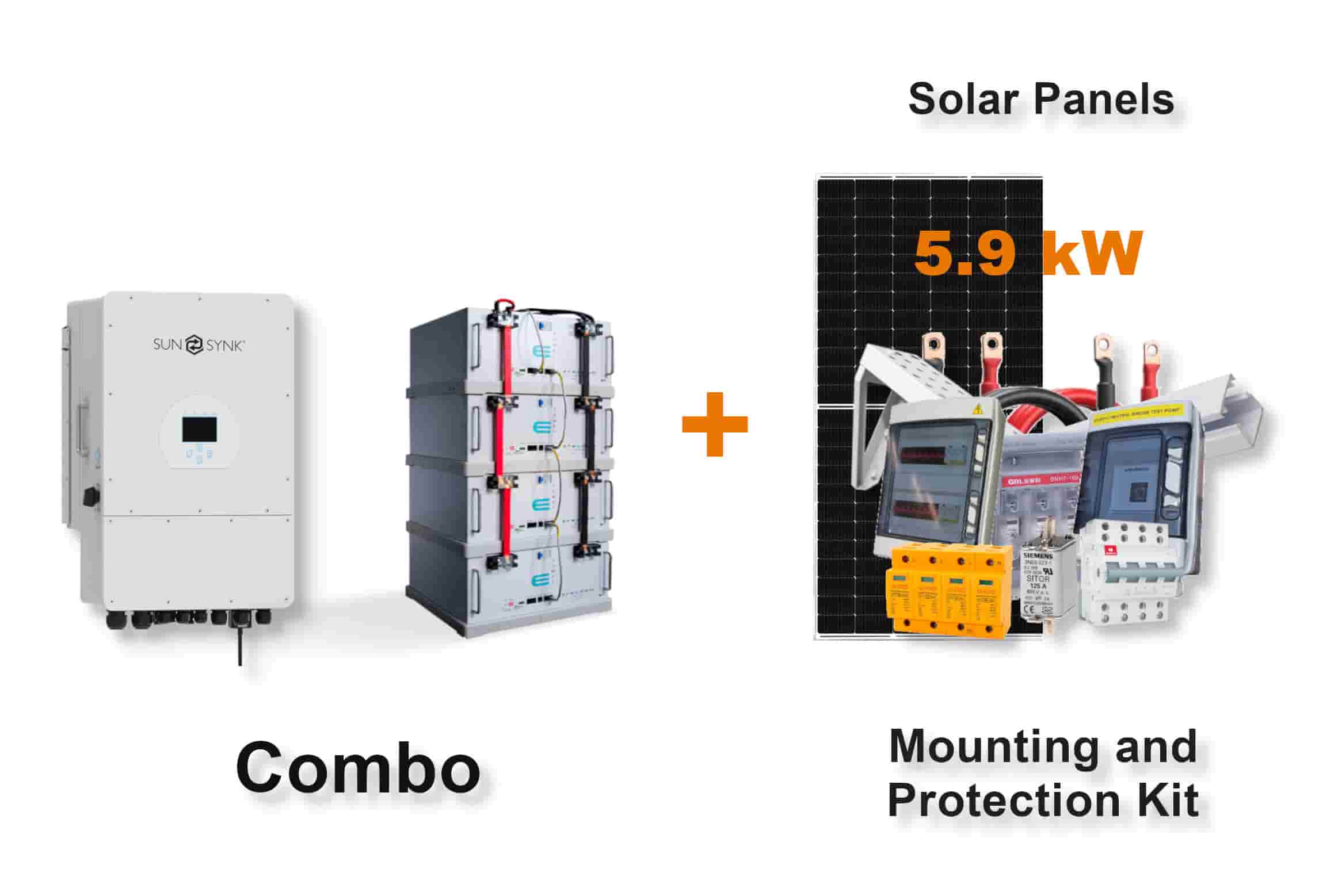 12.0 kW SUNSYNK 3-Phase Hybrid - FREEDOM WON Combo, c/w 4x 5.0 kWh Lithium Batteries 12.0 kW SUNSYNK 3-Phase Hybrid - FREEDOM WON Combo, c/w 4x 5.0 kWh Lithium Batteries