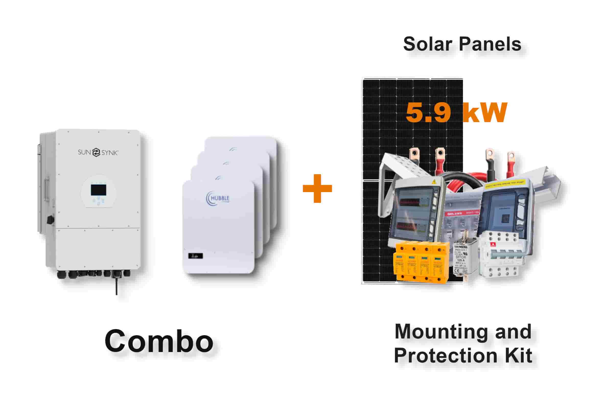 12.0 kW SUNSYNK 3-Phase Hybrid - HUBBLE Combo, c/w 4x 5.12 kWh Lithium Batteries 12.0 kW SUNSYNK 3-Phase Hybrid - HUBBLE Combo, c/w 4x 5.12 kWh Lithium Batteries