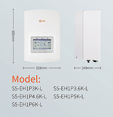 5.0 kW SOLIS S5 Hybrid - FREEDOM WON Combo, c/w 10.0 kWh Lithium Battery 5.0 kW SOLIS S5 Hybrid - FREEDOM WON Combo, c/w 10.0 kWh Lithium Battery