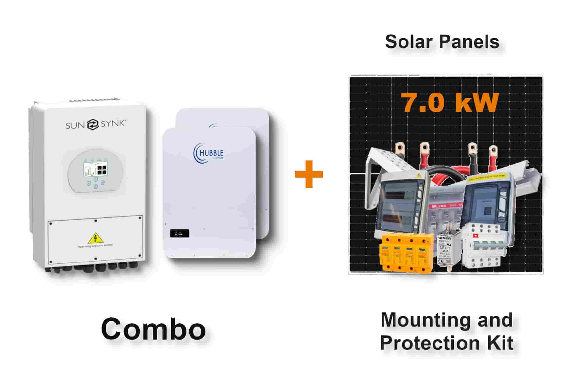 5.0 kW SUNSYNK Hybrid - HUBBLE Combo, c/w 2x 5.12 kWh Lithium Batteries 5.0 kW SUNSYNK Hybrid - HUBBLE Combo, c/w 2x 5.12 kWh Lithium Batteries