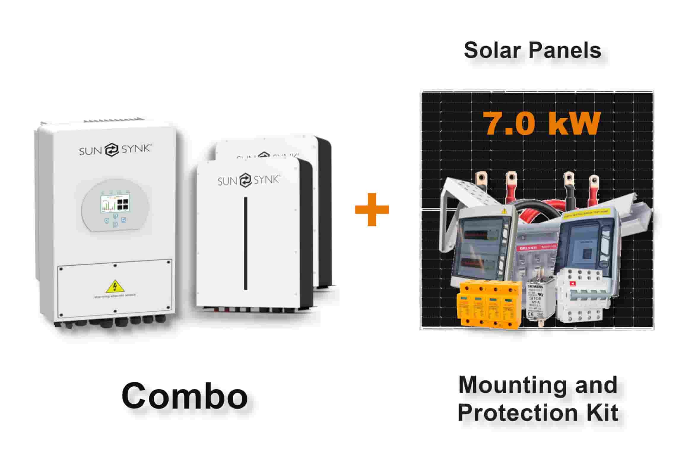 5.0 kW SUNSYNK Hybrid Combo, c/w 2x 5.12 kWh Lithium Batteries 5.0 kW SUNSYNK Hybrid Combo, c/w 2x 5.12 kWh Lithium Batteries