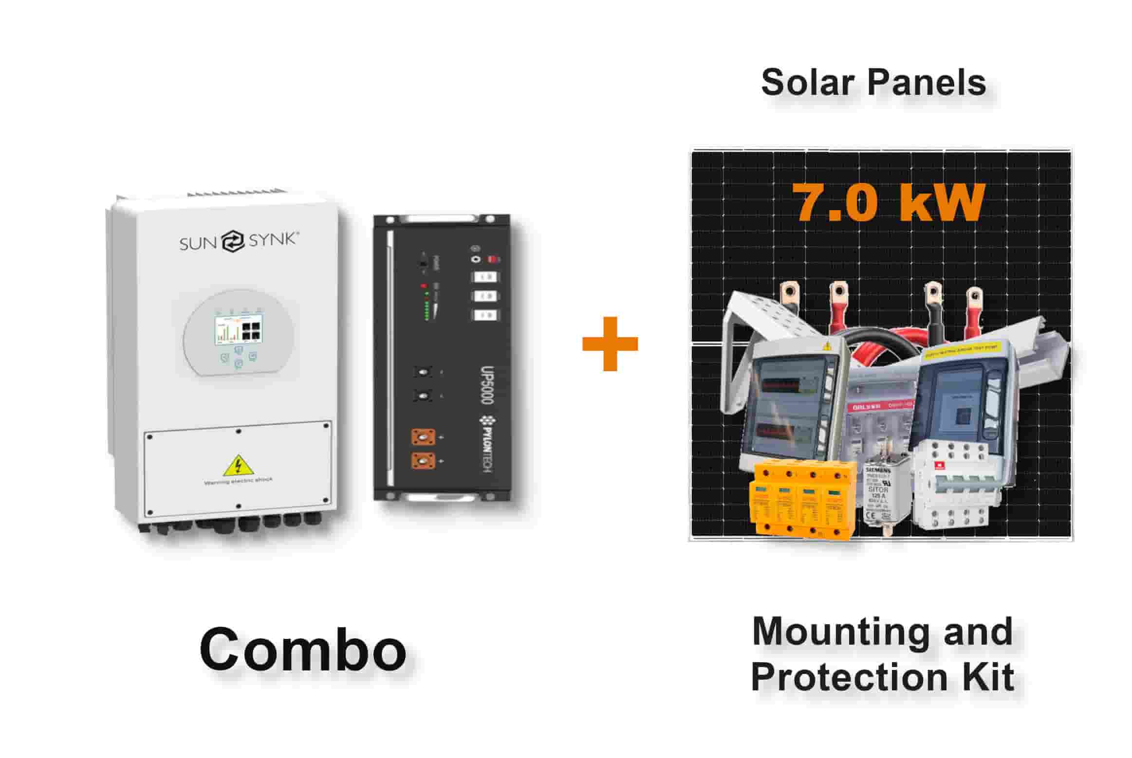 5.0 kW SUNSYNK Hybrid - PYLONTECH Combo, c/w 4.8 kWh Lithium Battery 5.0 kW SUNSYNK Hybrid - PYLONTECH Combo, c/w 4.8 kWh Lithium Battery