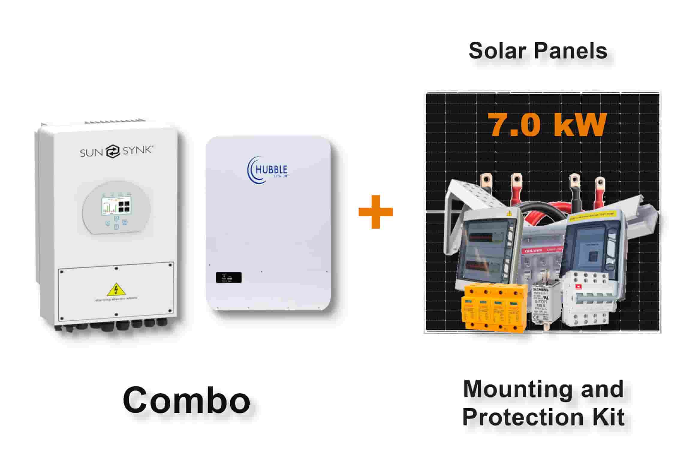 5.0 kW SUNSYNK Hybrid - HUBBLE Combo, c/w 5.12 kWh Lithium Battery 5.0 kW SUNSYNK Hybrid - HUBBLE Combo, c/w 5.12 kWh Lithium Battery