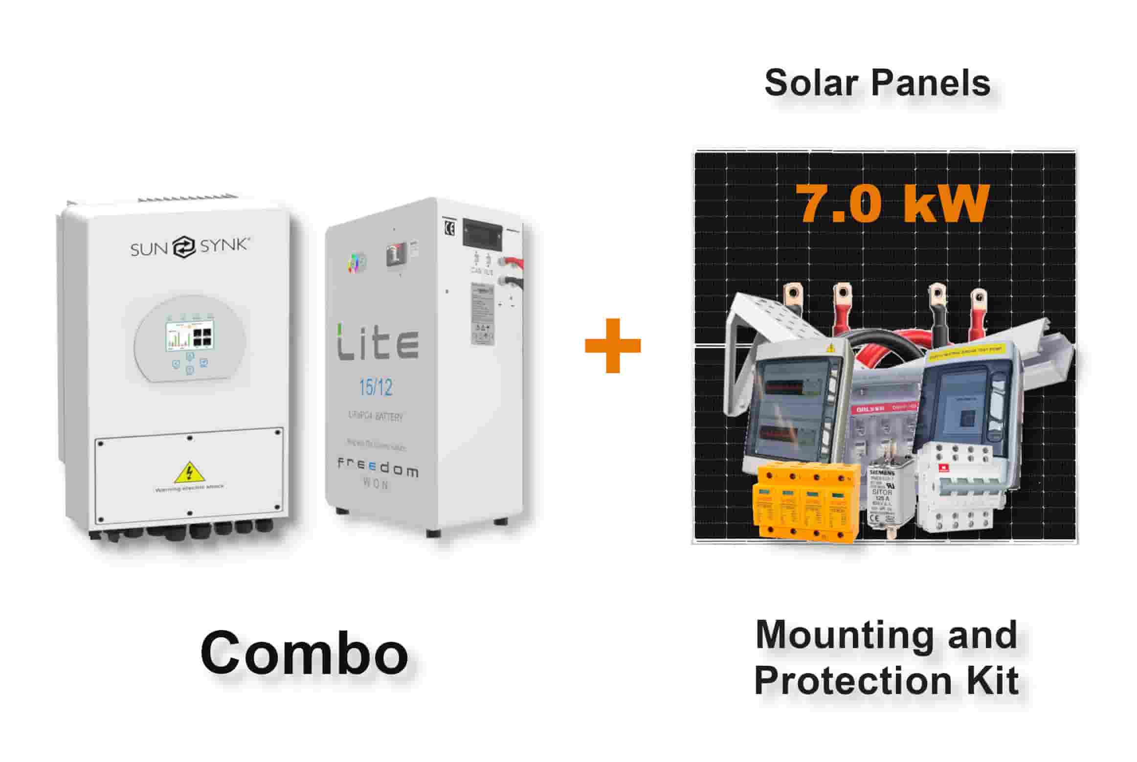 5.0 kW SUNSYNK Hybrid - FREEDOM WON Combo, c/w 15.0 kWh Lithium Battery 5.0 kW SUNSYNK Hybrid - FREEDOM WON Combo, c/w 15.0 kWh Lithium Battery