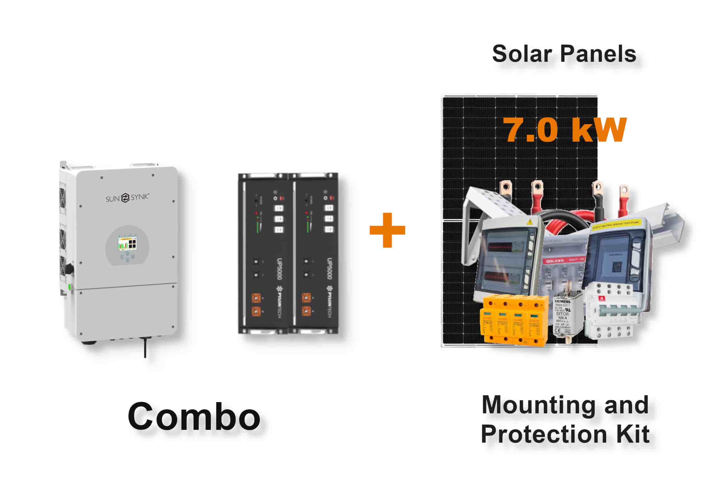 8.0 kW SUNSYNK Hybrid - PYLONTECH Combo, c/w 2x 4.8 kWh Lithium Batteries 8.0 kW SUNSYNK Hybrid - PYLONTECH Combo, c/w 2x 4.8 kWh Lithium Batteries