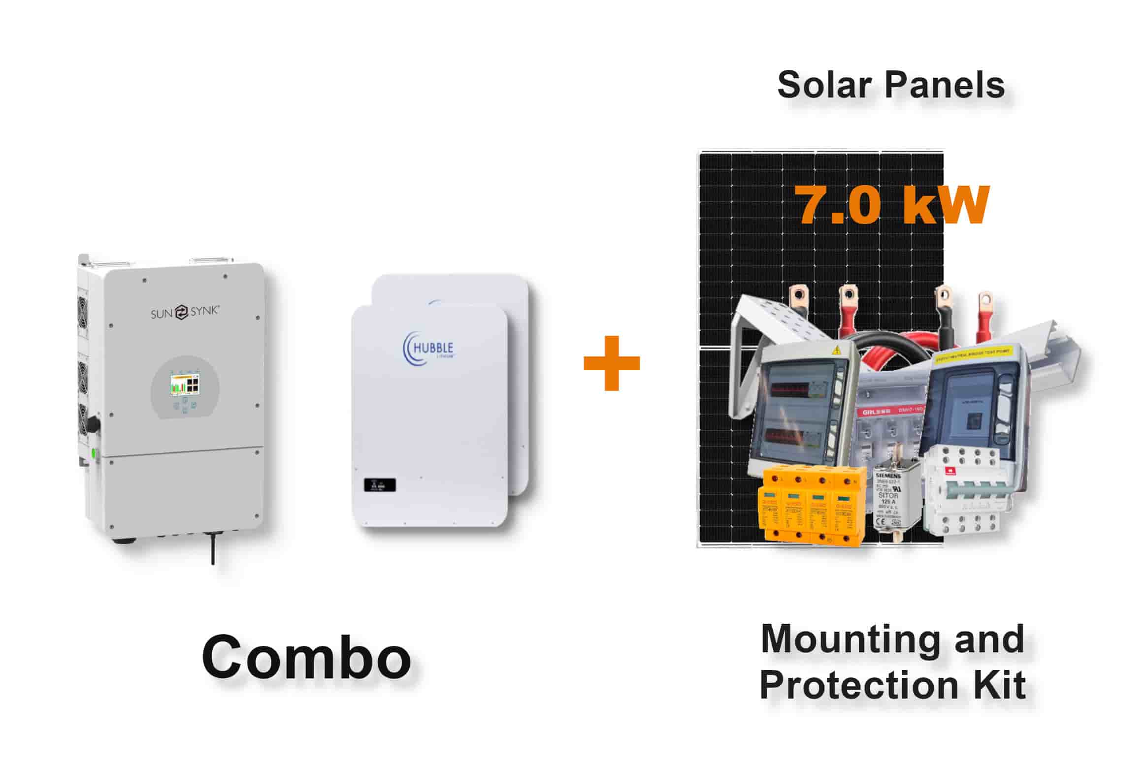 8.0 kW SUNSYNK Hybrid - HUBBLE Combo, c/w 2x 5.12 kWh Lithium Batteries 8.0 kW SUNSYNK Hybrid - HUBBLE Combo, c/w 2x 5.12 kWh Lithium Batteries