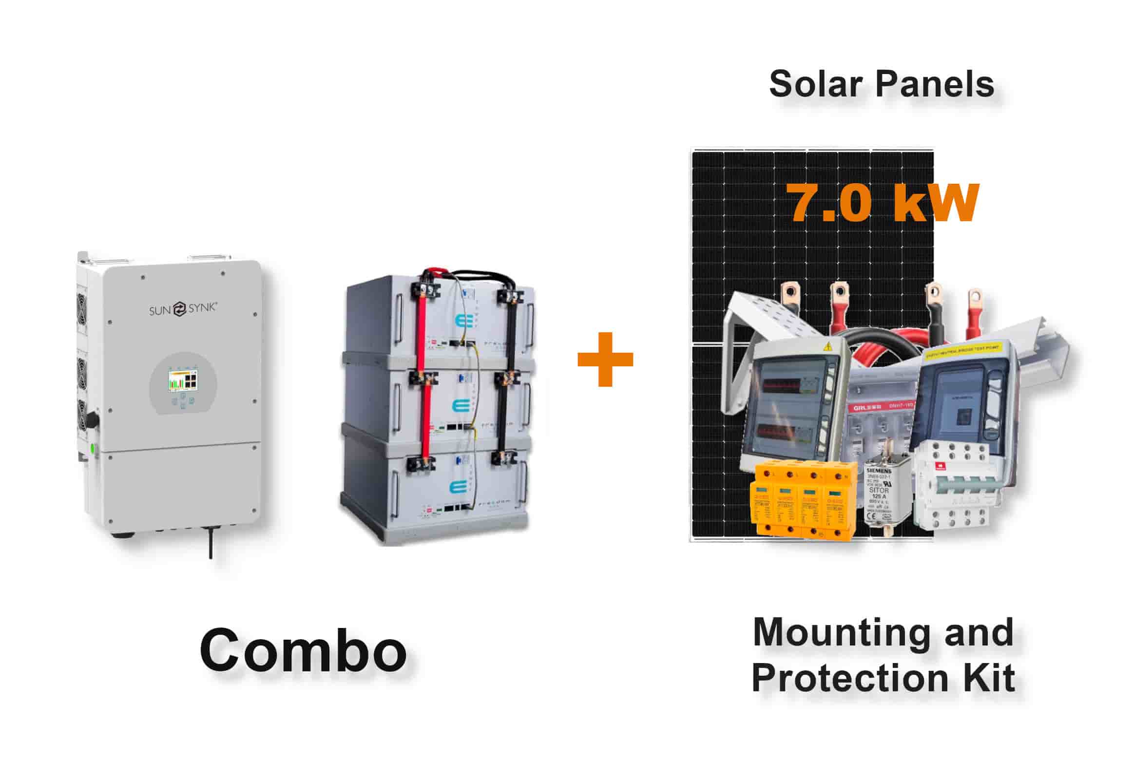 8.0 kW SUNSYNK Hybrid - FREEDOM WON Combo, c/w 3x 5.0 kWh Lithium Batteries 8.0 kW SUNSYNK Hybrid - FREEDOM WON Combo, c/w 3x 5.0 kWh Lithium Batteries